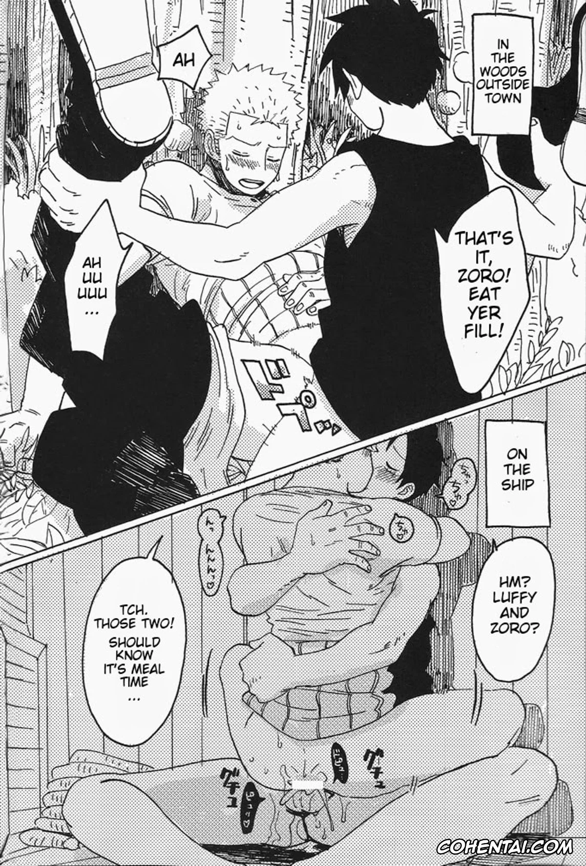 One Piece hentai, Monkey D. Luffy hentai, Roronoa Zoro hentai, Hamu. (One Piece), pagina 27