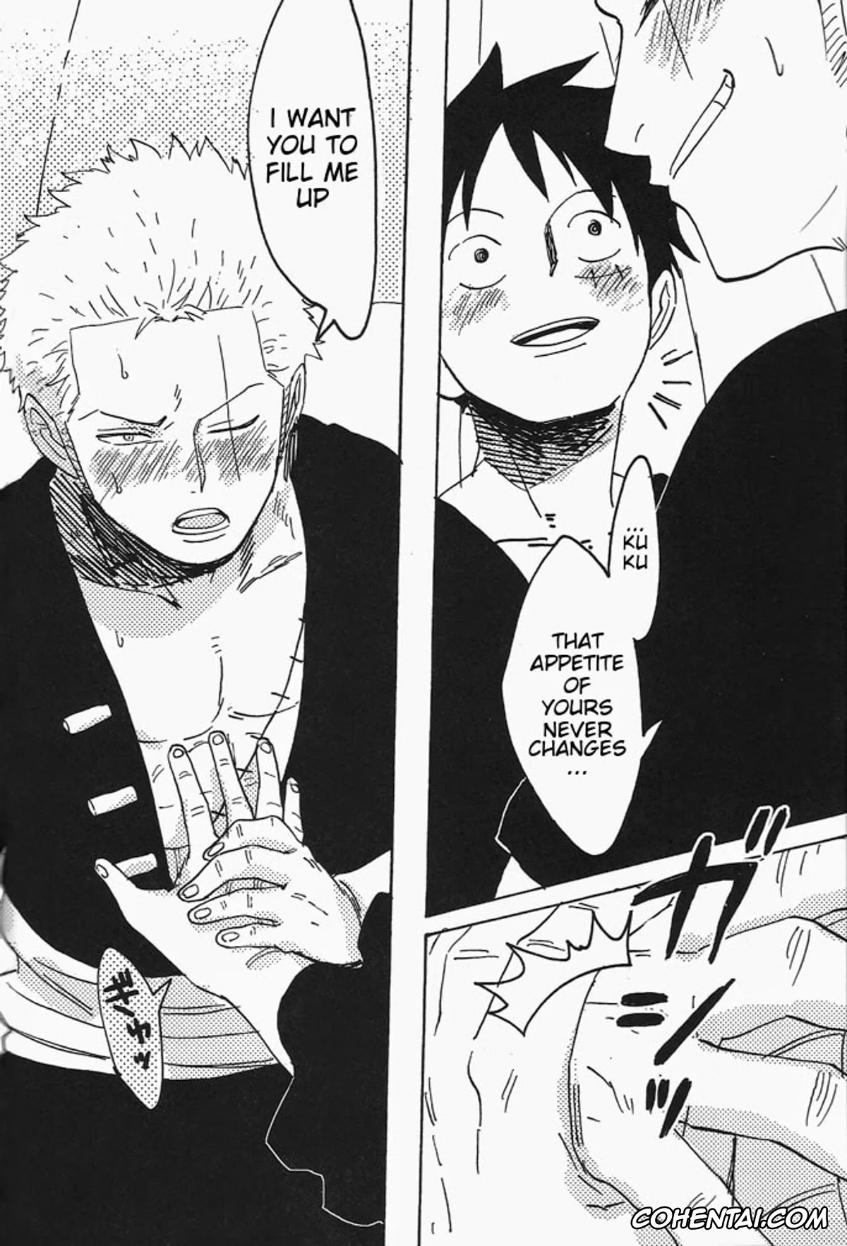 One Piece hentai, Monkey D. Luffy hentai, Roronoa Zoro hentai, Hamu. (One Piece), pagina 33