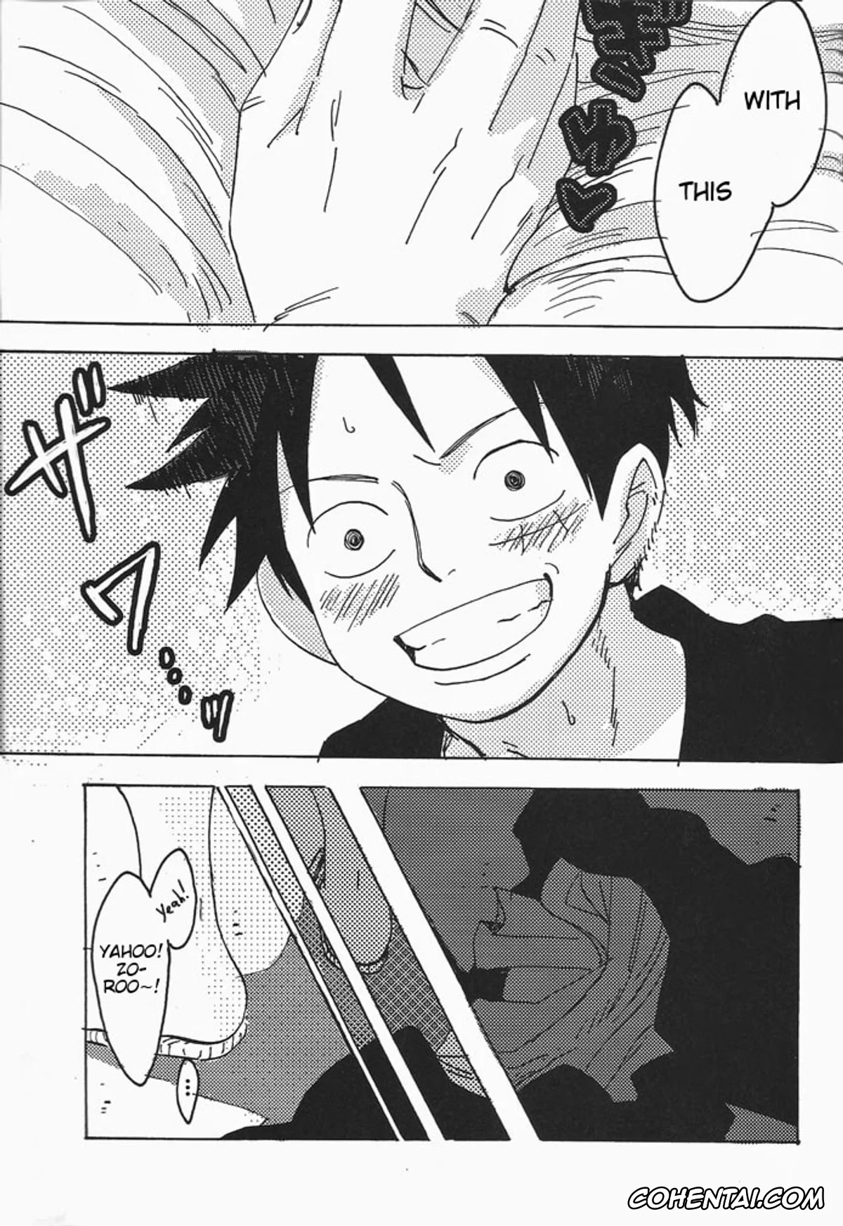 One Piece xxx, Monkey D. Luffy xxx, Roronoa Zoro xxx, Hamu. (One Piece), pagina 34