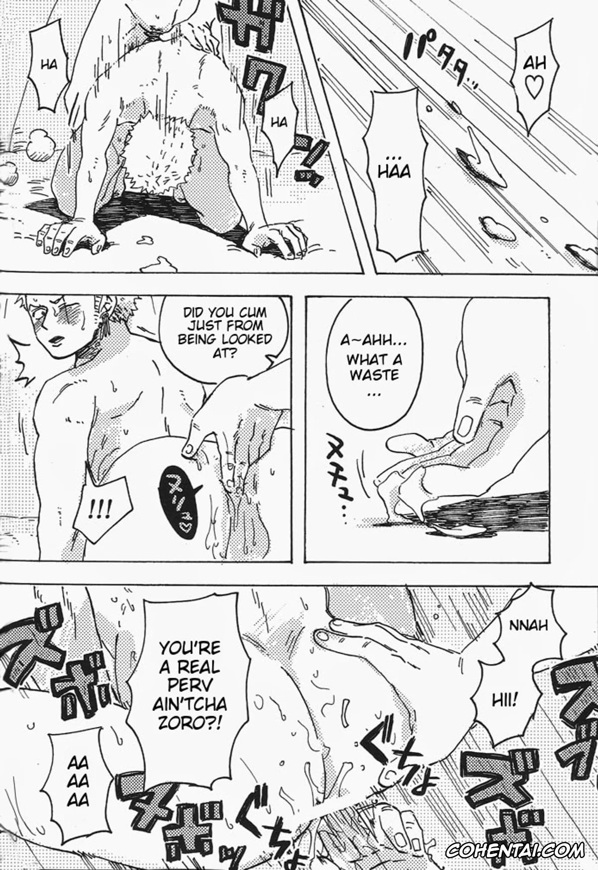 One Piece xxx, Monkey D. Luffy xxx, Roronoa Zoro xxx, Hamu. (One Piece), pagina 37
