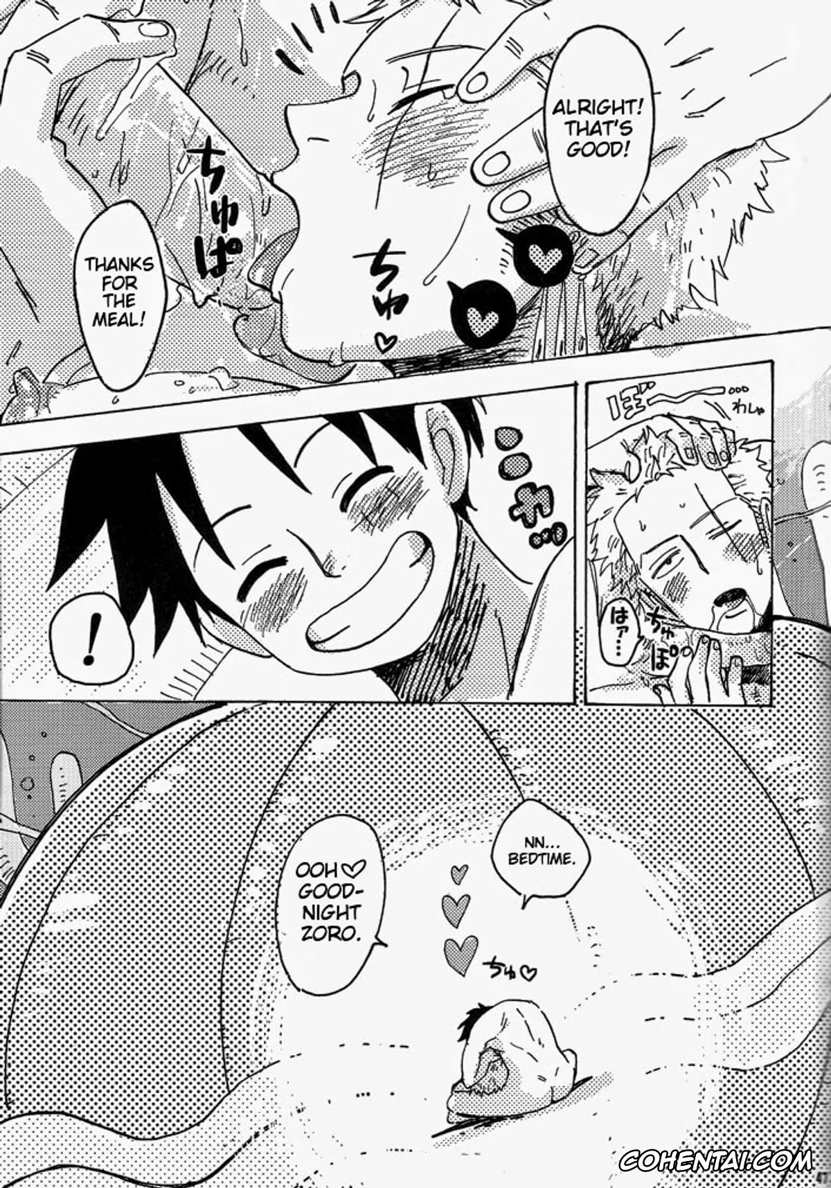 One Piece xxx, Monkey D. Luffy xxx, Roronoa Zoro xxx, Hamu. (One Piece), pagina 46