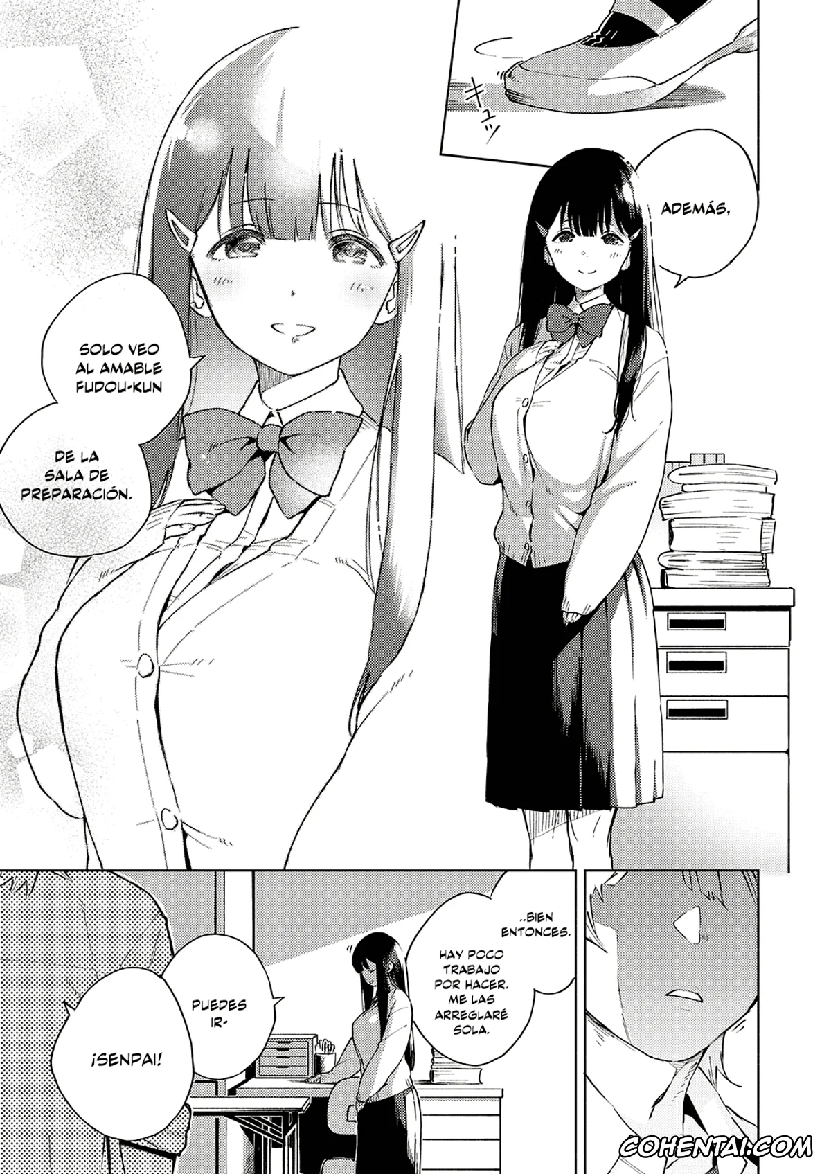 Revistas porno, COMIC ExE porno, Toshoshitsu o Shimete kara (COMIC ExE 18), pagina 8