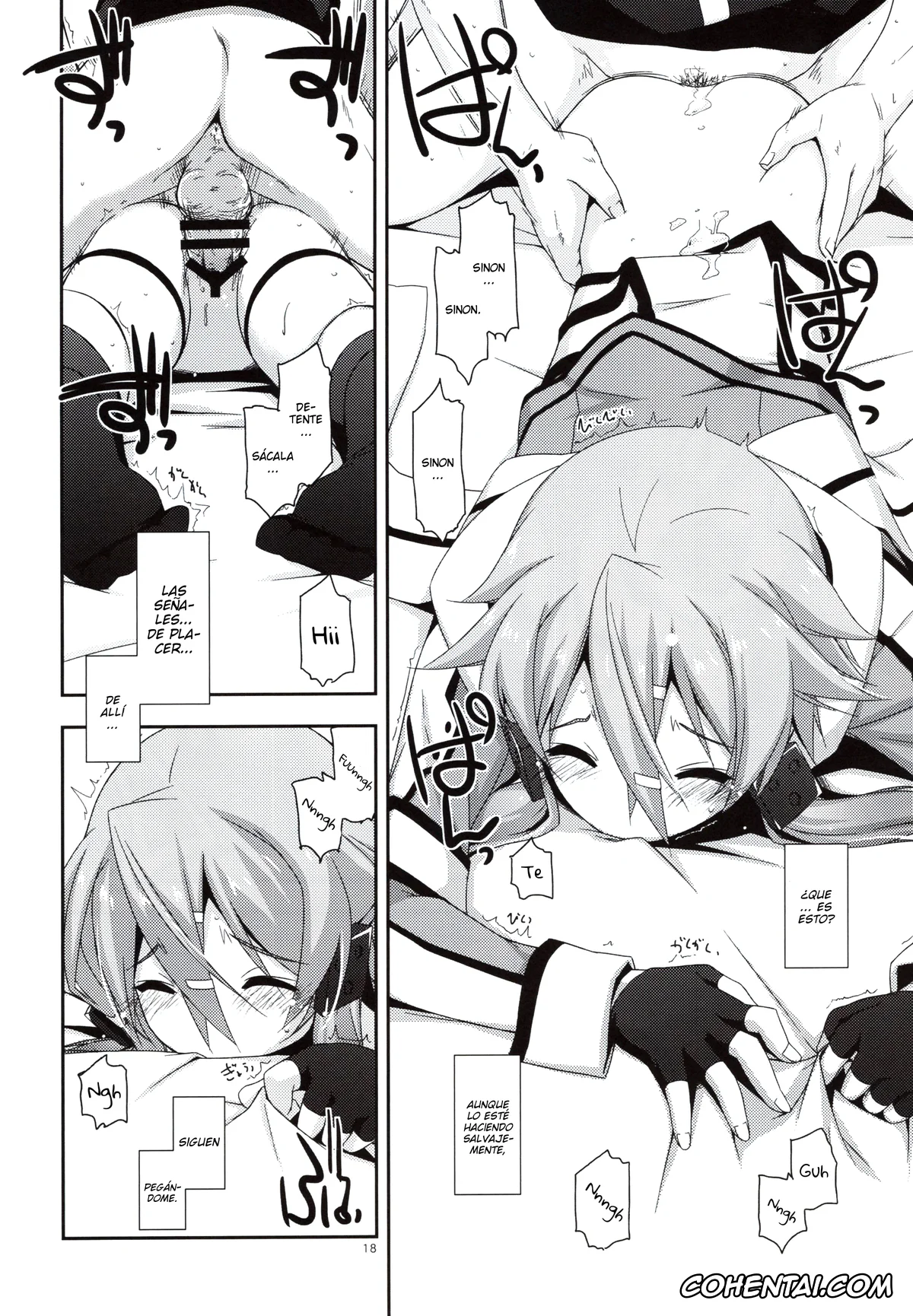 Sword Art Online hentai, Shino Asada | Sinon hentai, Crack (Sword Art Online), pagina 18