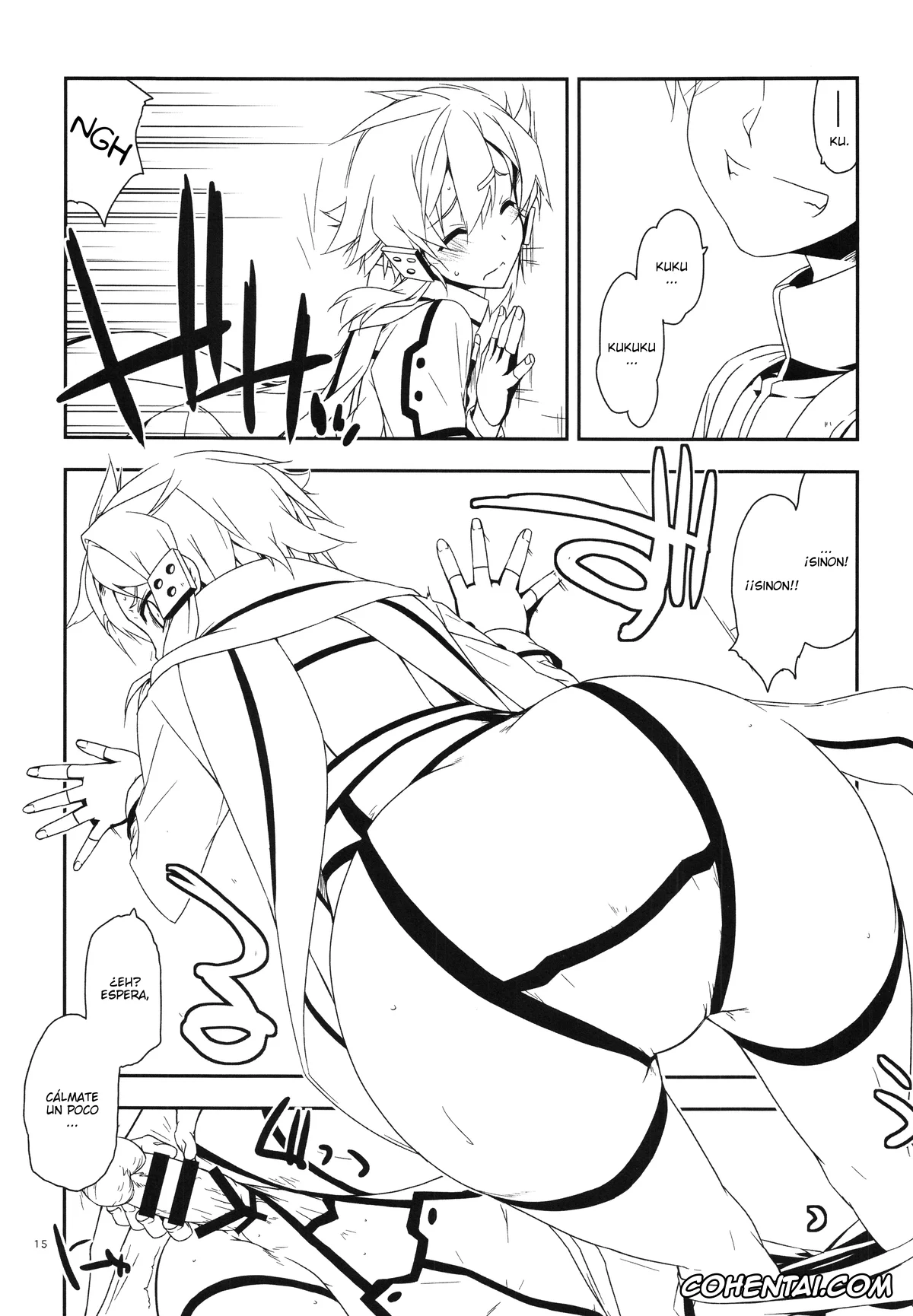 Sword Art Online hentai, Shino Asada | Sinon hentai, Split (Sword Art Online), pagina 15