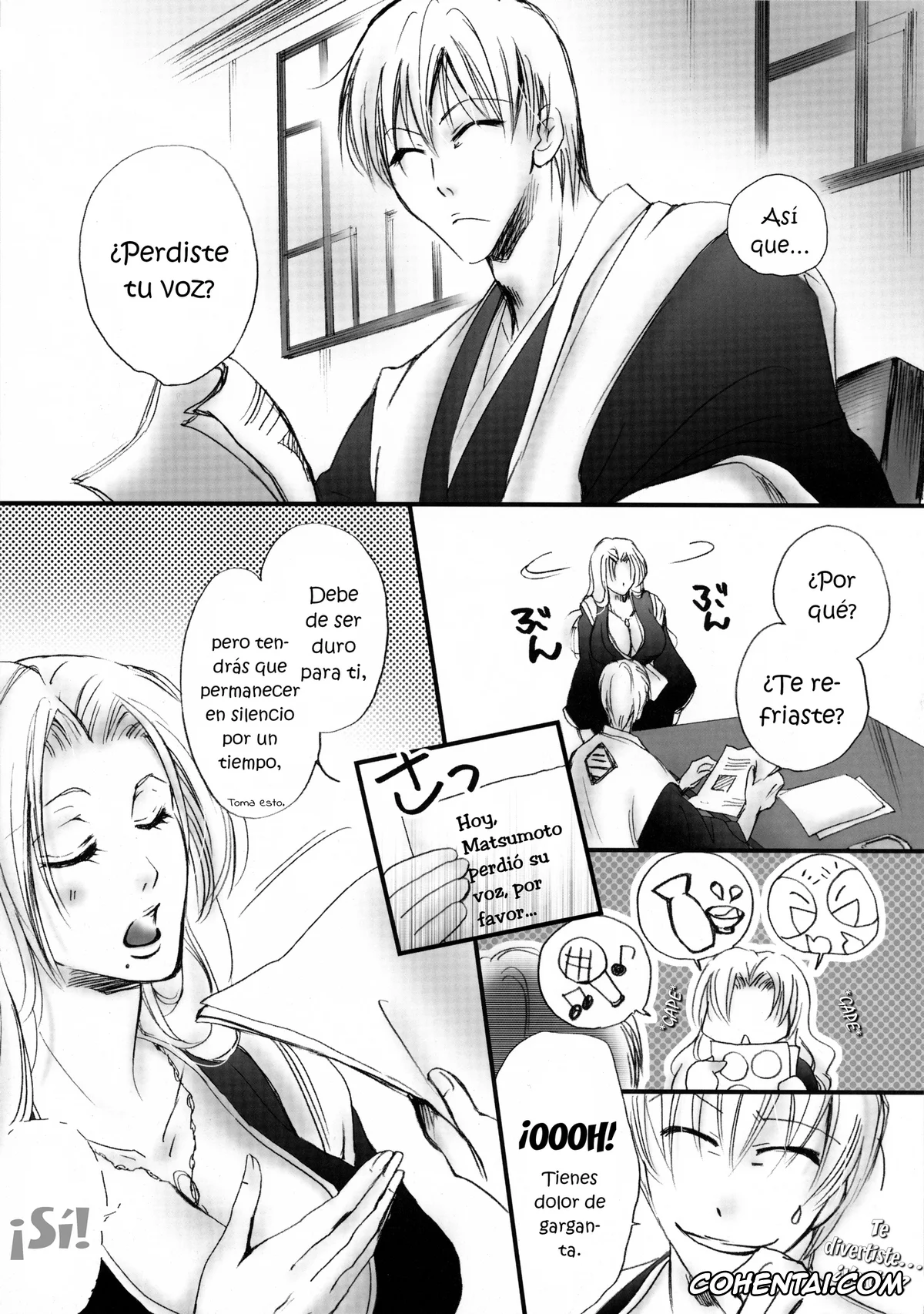Bleach hentai, Gin Ichimaru hentai, Rangiku Matsumoto hentai, Tabete mo Eekana? (Bleach), pagina 6