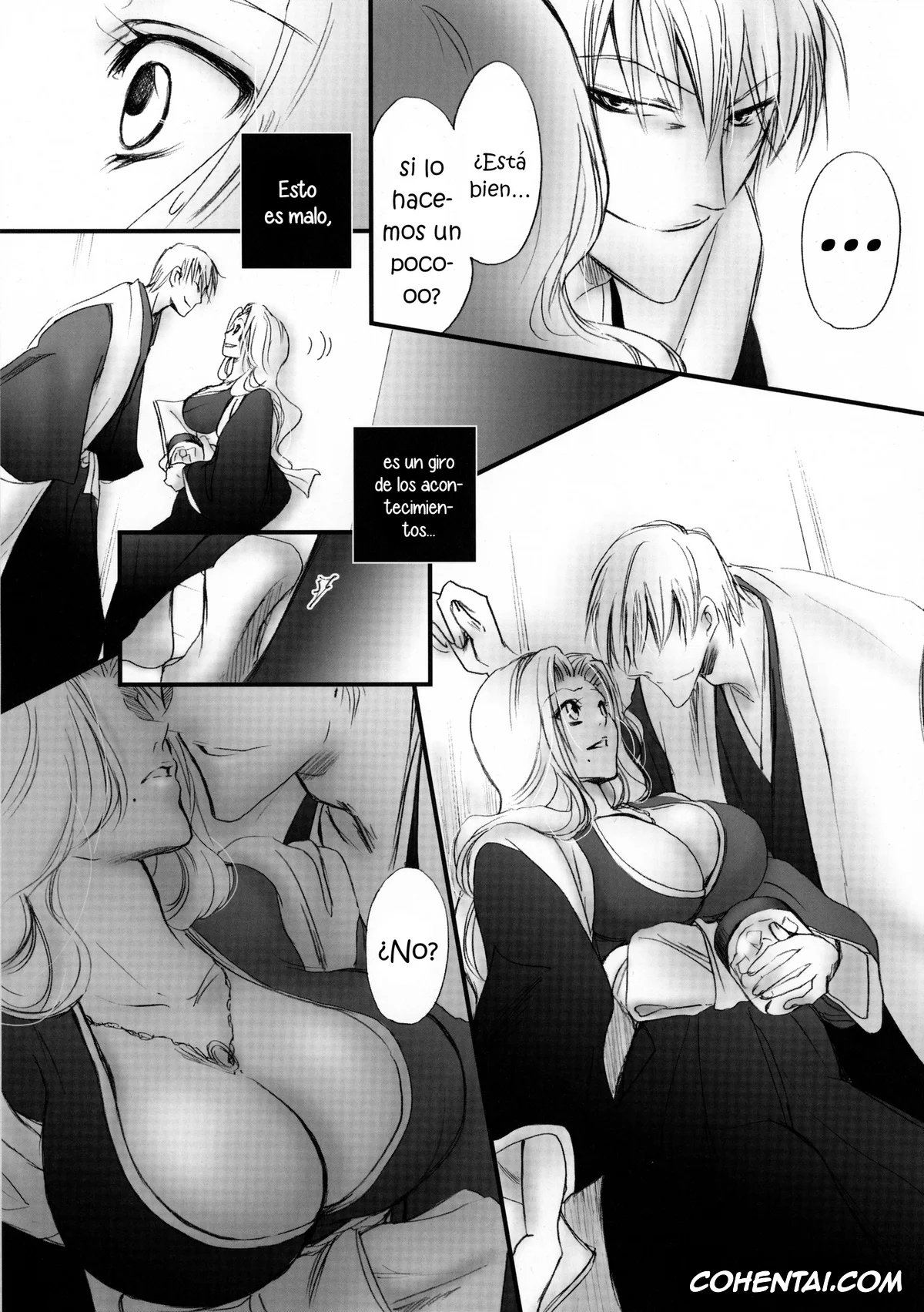 Bleach hentai, Gin Ichimaru hentai, Rangiku Matsumoto hentai, Tabete mo Eekana? (Bleach), pagina 9