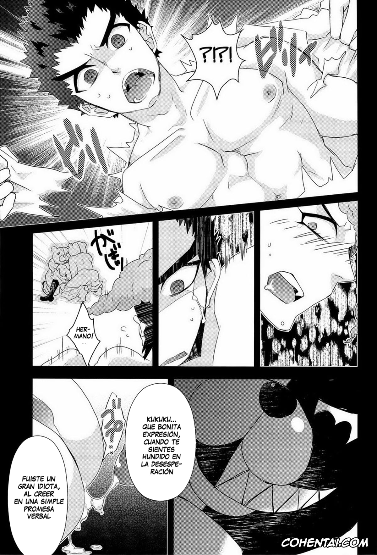 Danganronpa porno, Kiyotaka Ishimaru porno, Leon Kuwata porno, Makoto Naegi porno, Mondo Oowada porno, Yasuhiro Hagakure porno, Unbreakable (Danganronpa), pagina 17