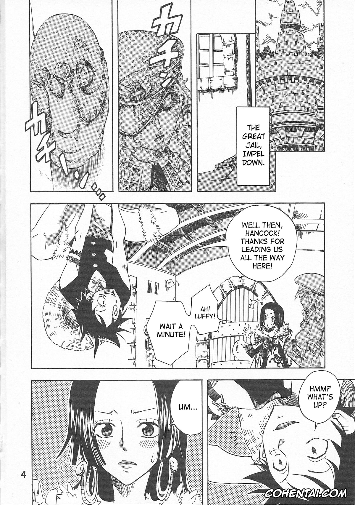 One Piece xxx, Boa Hancock xxx, Monkey D. Luffy xxx, Hebihime-sama Goranshin desu! 2 (ONE PIECE), pagina 4