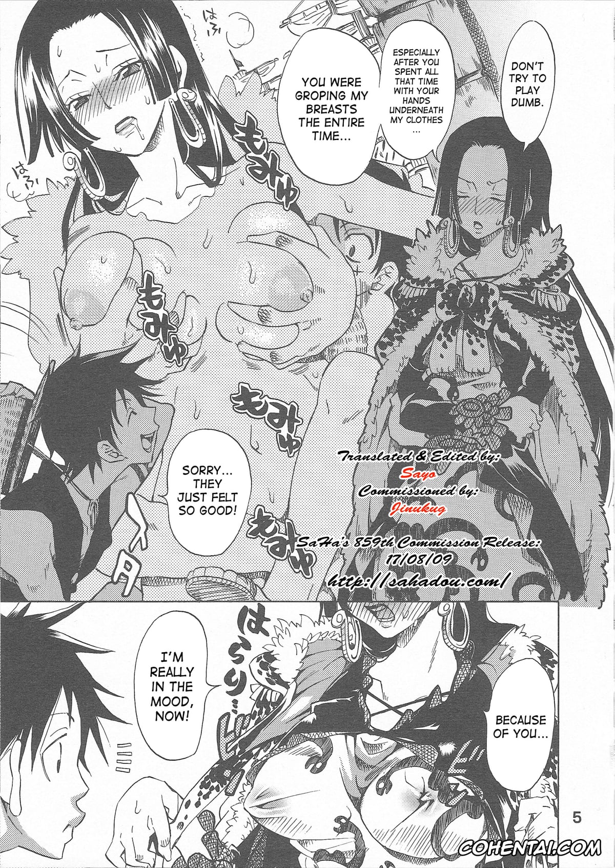 One Piece porno, Boa Hancock porno, Monkey D. Luffy porno, Hebihime-sama Goranshin desu! 2 (ONE PIECE), pagina 5