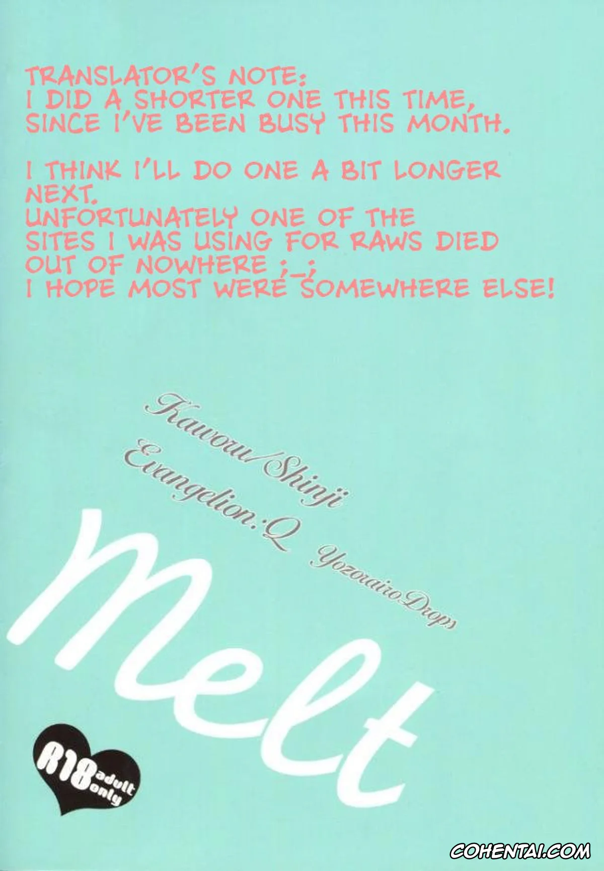 Neon Genesis Evangelion hentai, Kaworu Nagisa hentai, Shinji Ikari hentai, Melt (Neon Genesis Evangelion), pagina 18