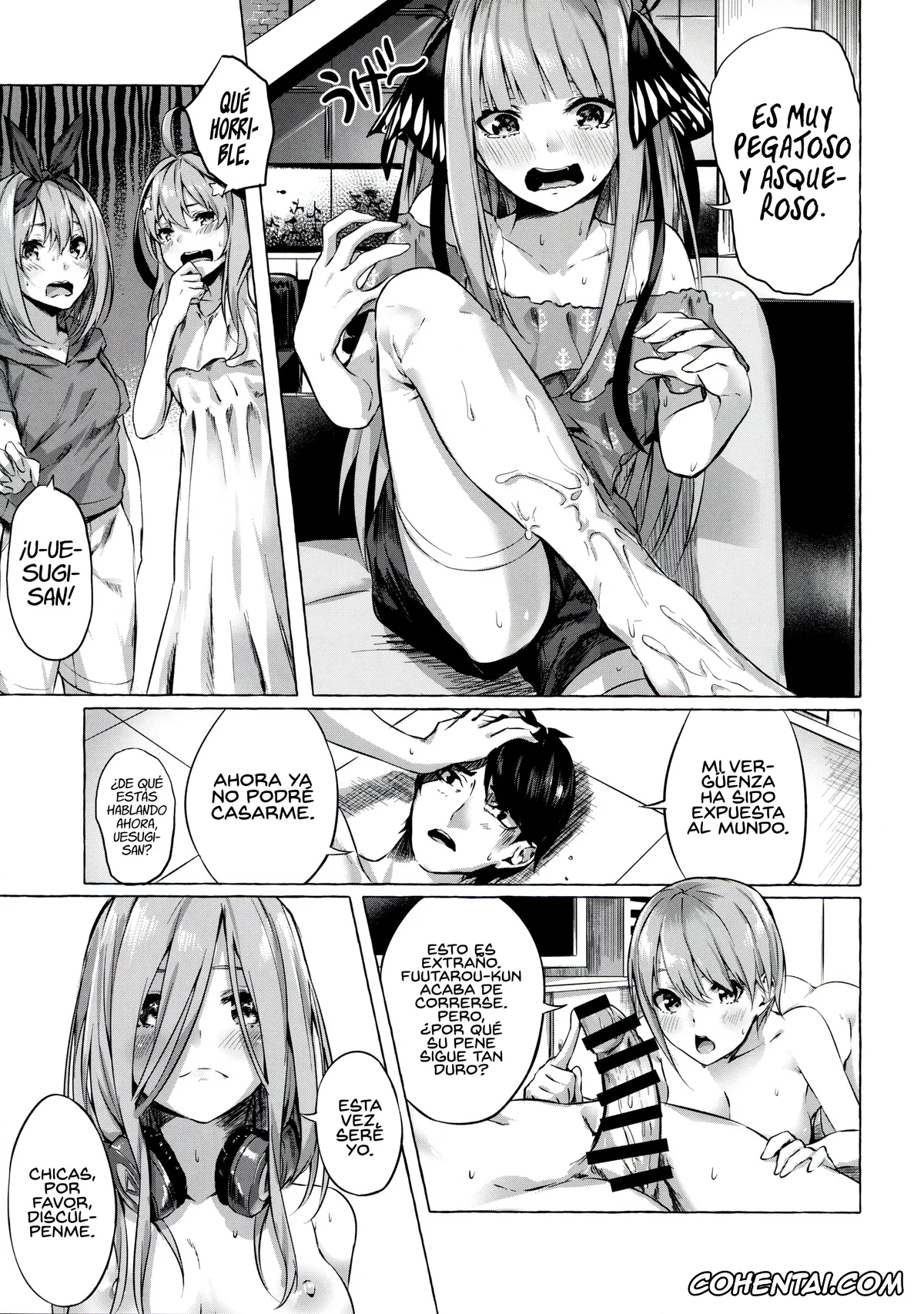 Gotoubun No Hanayome | The Quintessential Quintuplets hentai, Fuutarou Uesugi hentai, Ichika Nakano hentai, Itsuki Nakano hentai, Miku Nakano hentai, Nino Nakano hentai, Yotsuba Nakano hentai, Gotoubun no Sorayume (Gotoubun no Hanayome), pagina 15