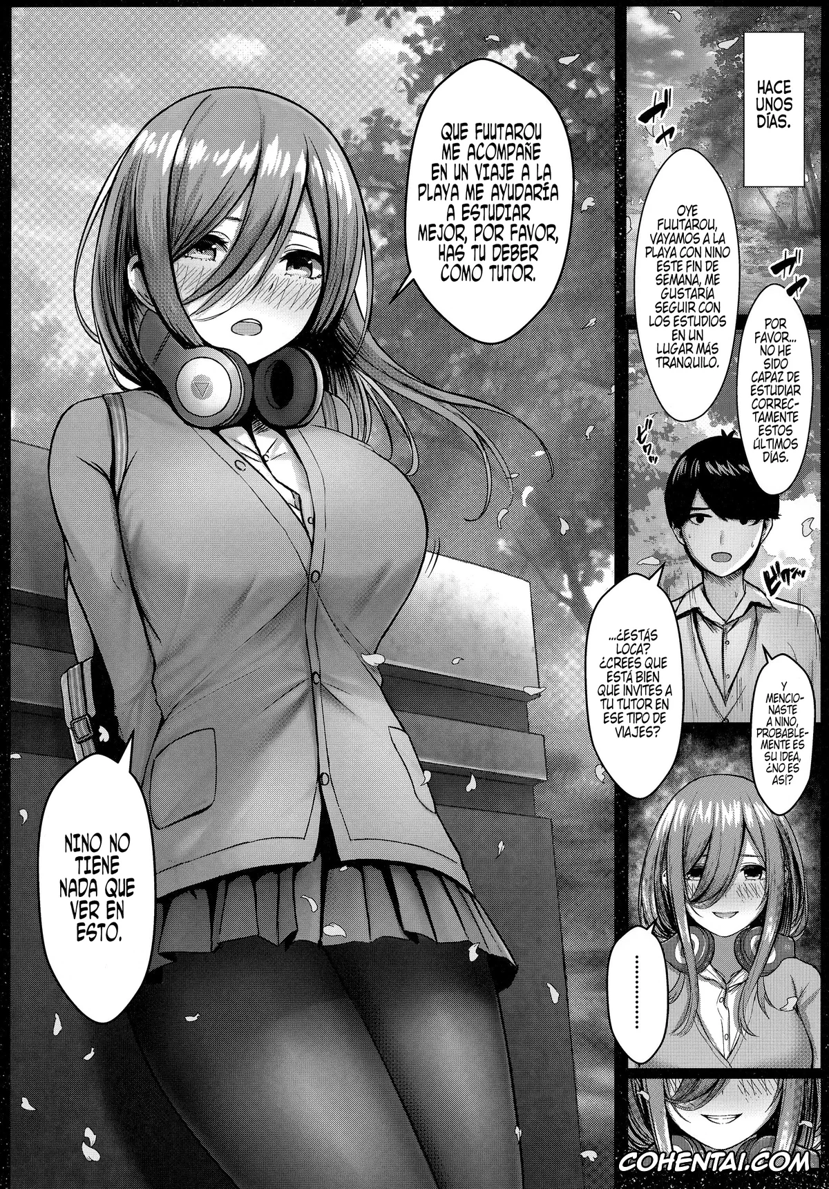 Gotoubun No Hanayome | The Quintessential Quintuplets xxx, Fuutarou Uesugi xxx, Miku Nakano xxx, Nino Nakano xxx, Kouhei ni Ikou ze! – 2toubun no sex on beach (Gotoubun no Hanayome), pagina 4
