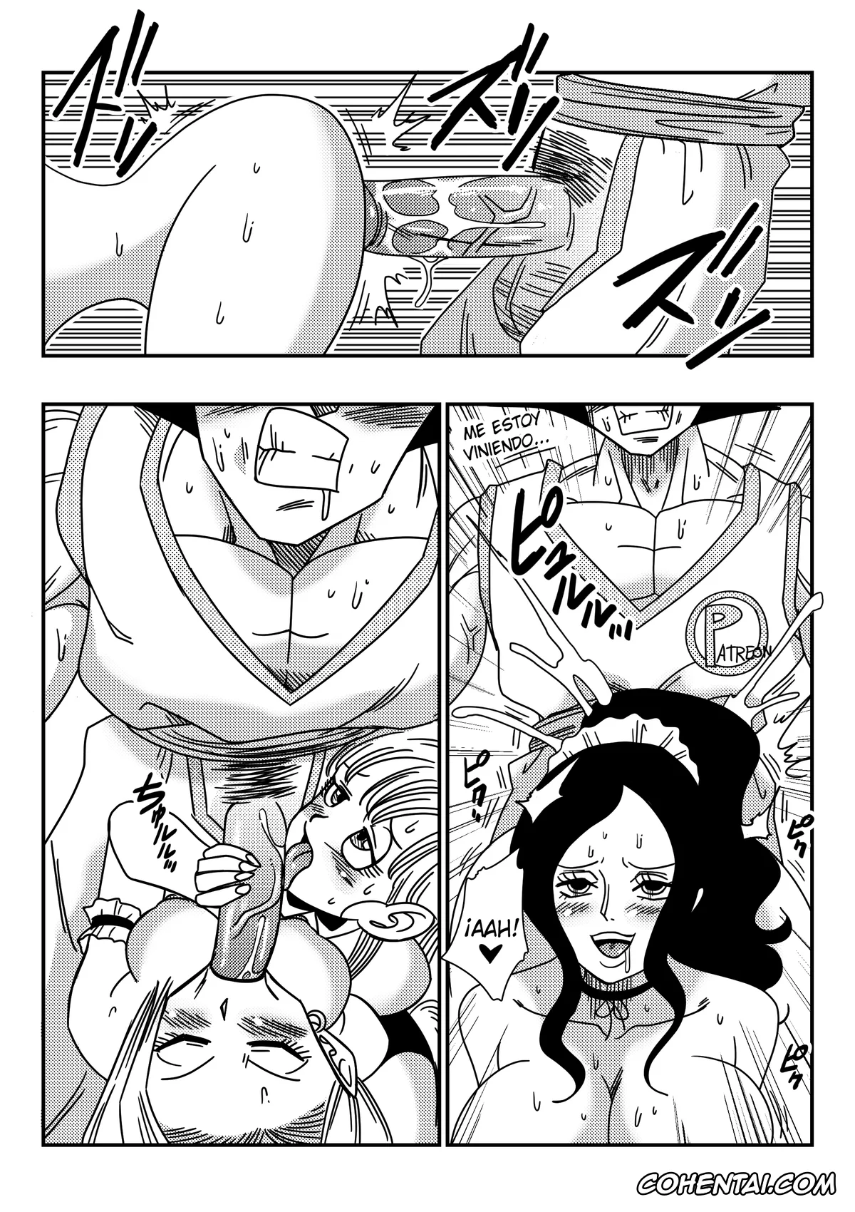 Dragon Ball Z xxx, Fairy Tail xxx, One Piece xxx, Android 18 xxx, Bulma Briefs xxx, Chi Chi xxx, Erza Scarlet xxx, Nami xxx, Nico Robin xxx, Son Goku xxx, Doujinshi Especial Harem de los Patreon (Dragon Ball Z, Fairy Tail, One piece), pagina 7