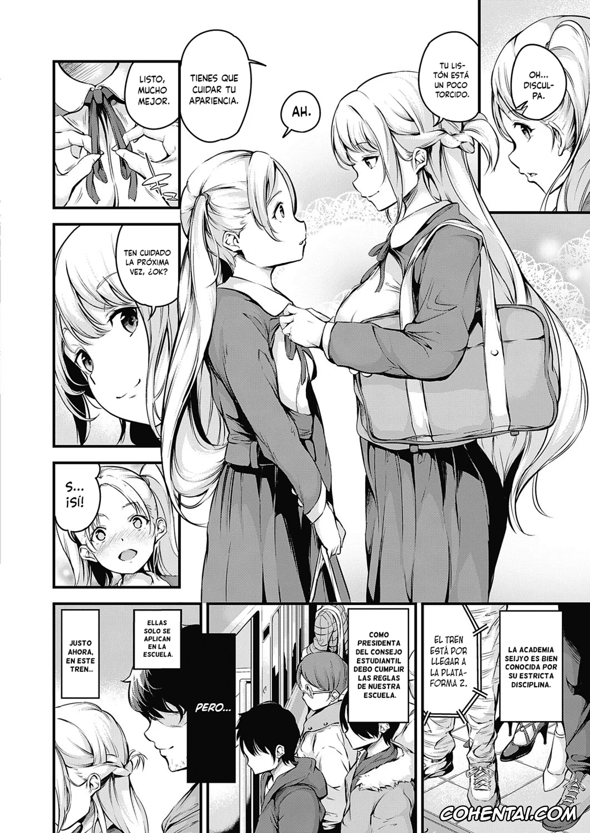 Revistas porno, COMIC ExE porno, Densha no Naka de (COMIC ExE 18), pagina 2