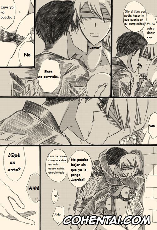 Shingeki No Kyojin | Attack On Titan porno, Levi Ackerman porno, Petra Ral porno, Rivetra Doujinshi Levi x Petra «Debajo del Balcón» (Shingeki no Kyojin), pagina 2