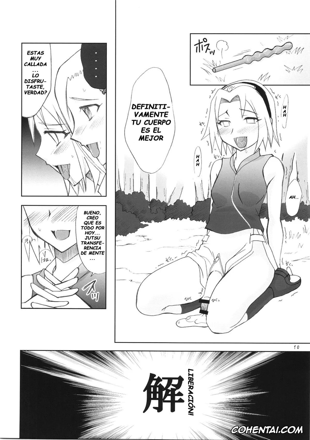 NARUTO xxx, Ino Yamanaka xxx, Sakura Haruno xxx, Futanari Kokoro Tenshin (Naruto), pagina 10