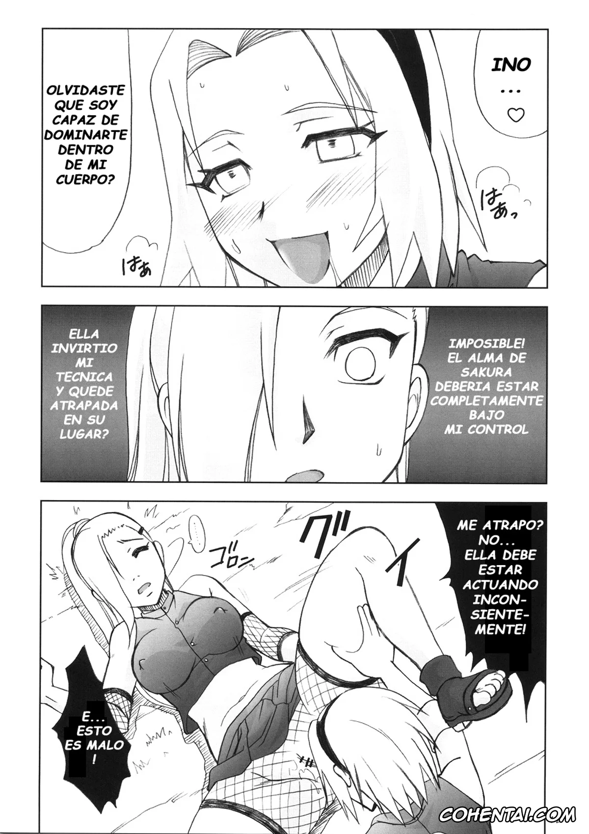 NARUTO hentai, Ino Yamanaka hentai, Sakura Haruno hentai, Futanari Kokoro Tenshin (Naruto), pagina 12