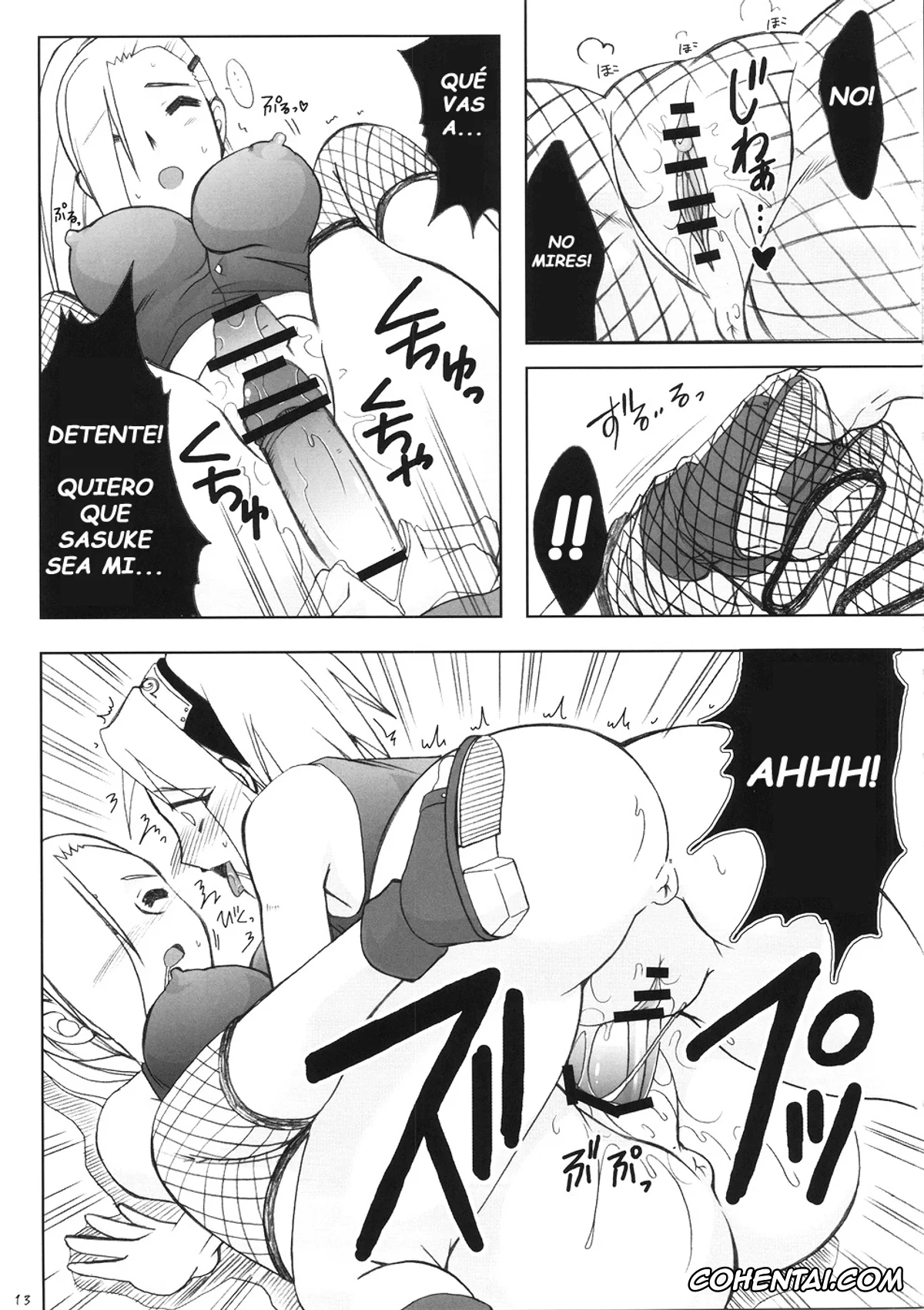 NARUTO xxx, Ino Yamanaka xxx, Sakura Haruno xxx, Futanari Kokoro Tenshin (Naruto), pagina 13