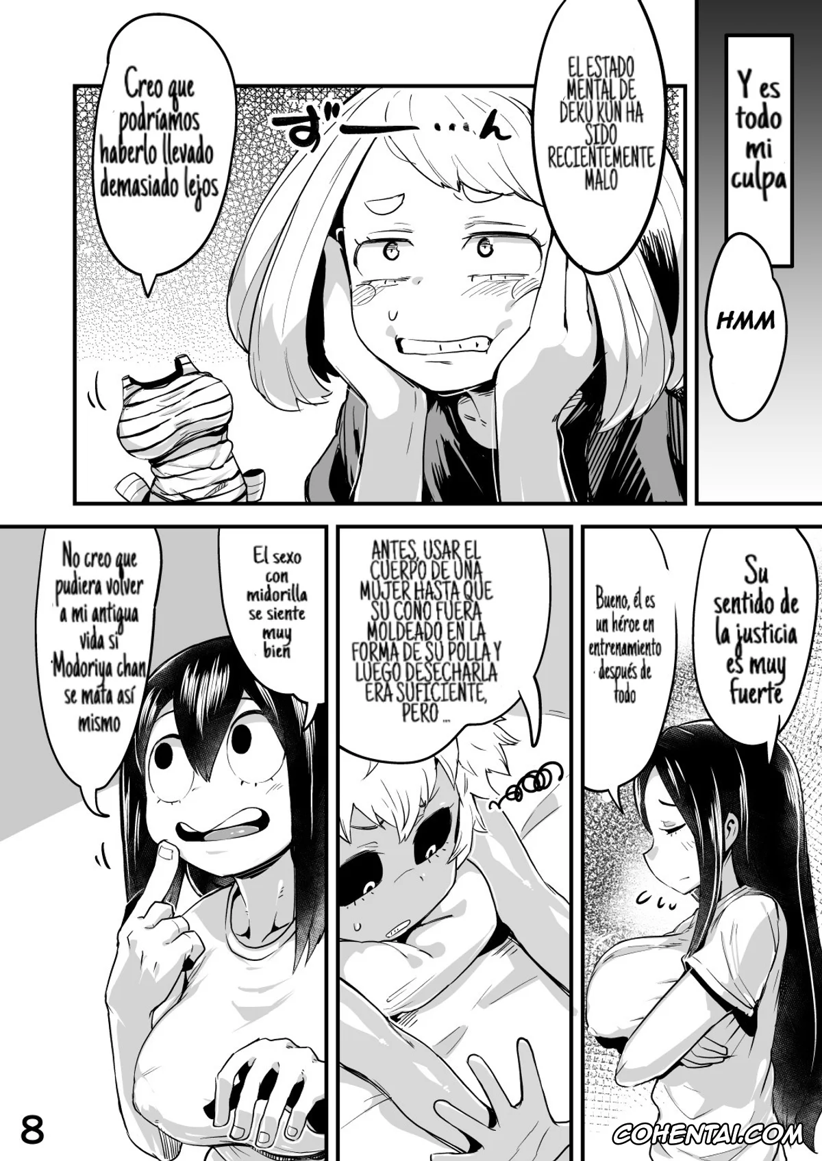 My Hero Academia | Boku No Hero Academia xxx, Izuku Midoriya xxx, Kyoka Jiro xxx, Mina Ashido xxx, Momo Yaoyorozu xxx, Mount Lady xxx, Nemuri Kayama xxx, Ochako Uraraka xxx, Tooru Hagakure xxx, Tsuyu Asui xxx, Boku to Nottori Villain Nakademia Vol. 2 (Boku no Hero Academia), pagina 7