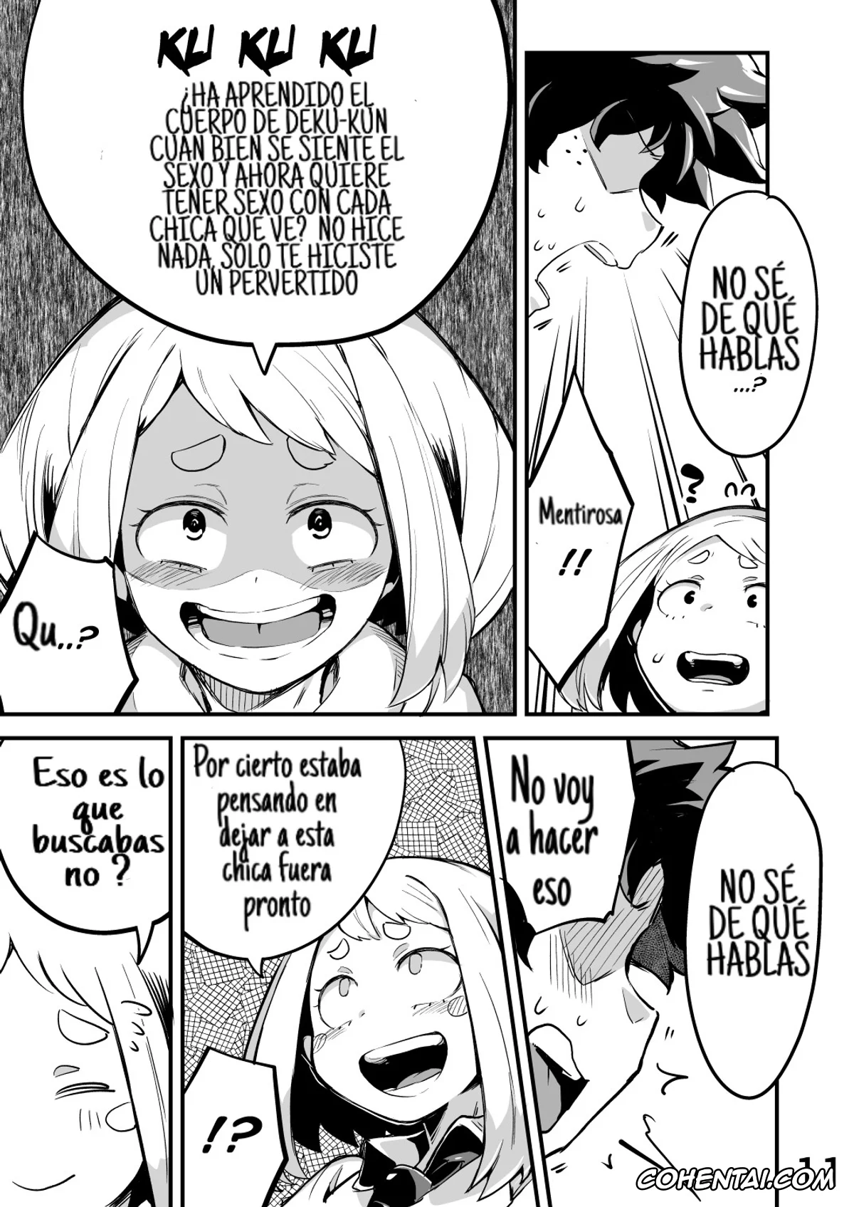 My Hero Academia | Boku No Hero Academia xxx, Izuku Midoriya xxx, Kyoka Jiro xxx, Mina Ashido xxx, Momo Yaoyorozu xxx, Mount Lady xxx, Nemuri Kayama xxx, Ochako Uraraka xxx, Tooru Hagakure xxx, Tsuyu Asui xxx, Boku to Nottori Villain Nakademia Vol. 2 (Boku no Hero Academia), pagina 10