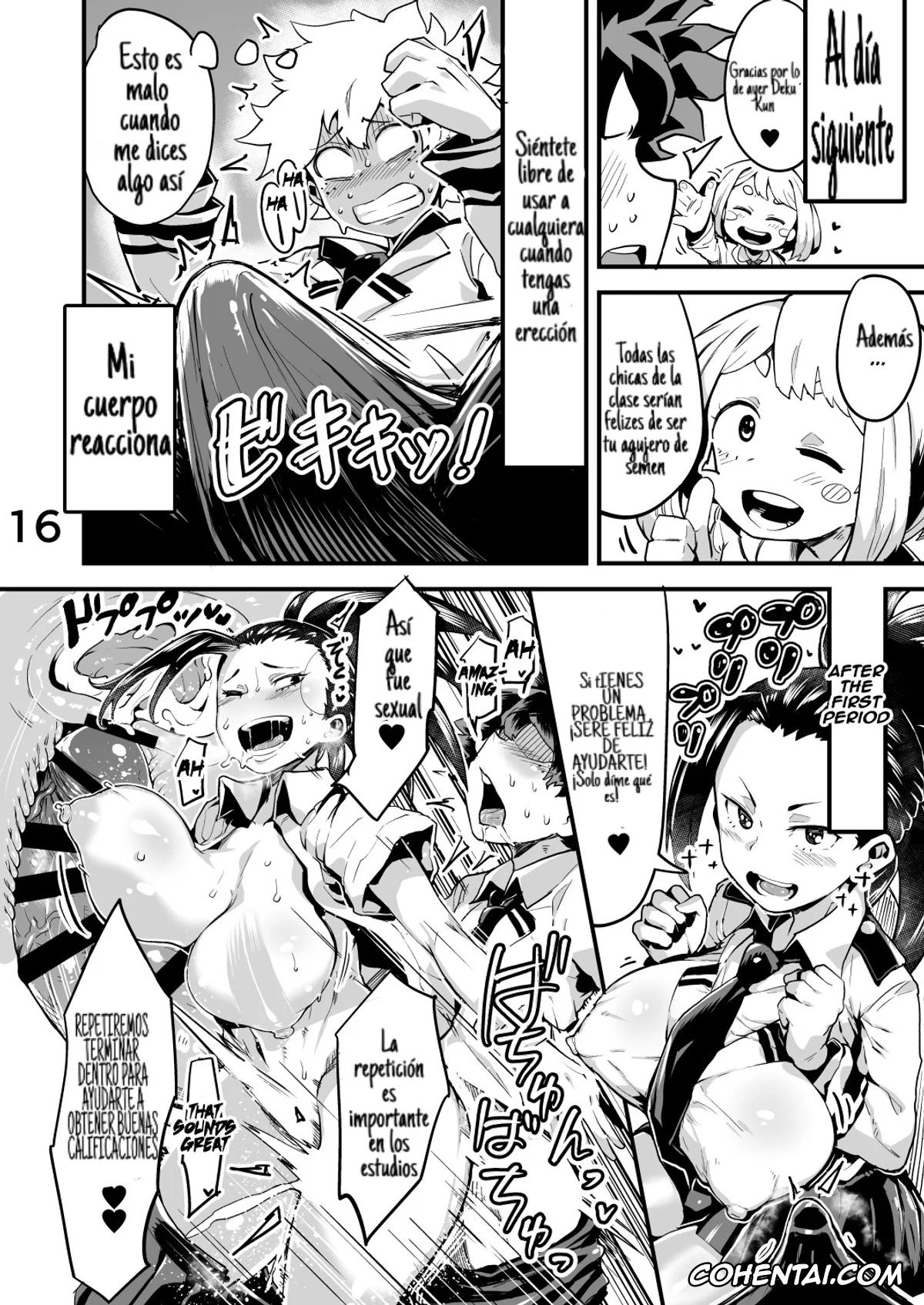 My Hero Academia | Boku No Hero Academia hentai, Izuku Midoriya hentai, Kyoka Jiro hentai, Mina Ashido hentai, Momo Yaoyorozu hentai, Mount Lady hentai, Nemuri Kayama hentai, Ochako Uraraka hentai, Tooru Hagakure hentai, Tsuyu Asui hentai, Boku to Nottori Villain Nakademia Vol. 2 (Boku no Hero Academia), pagina 15