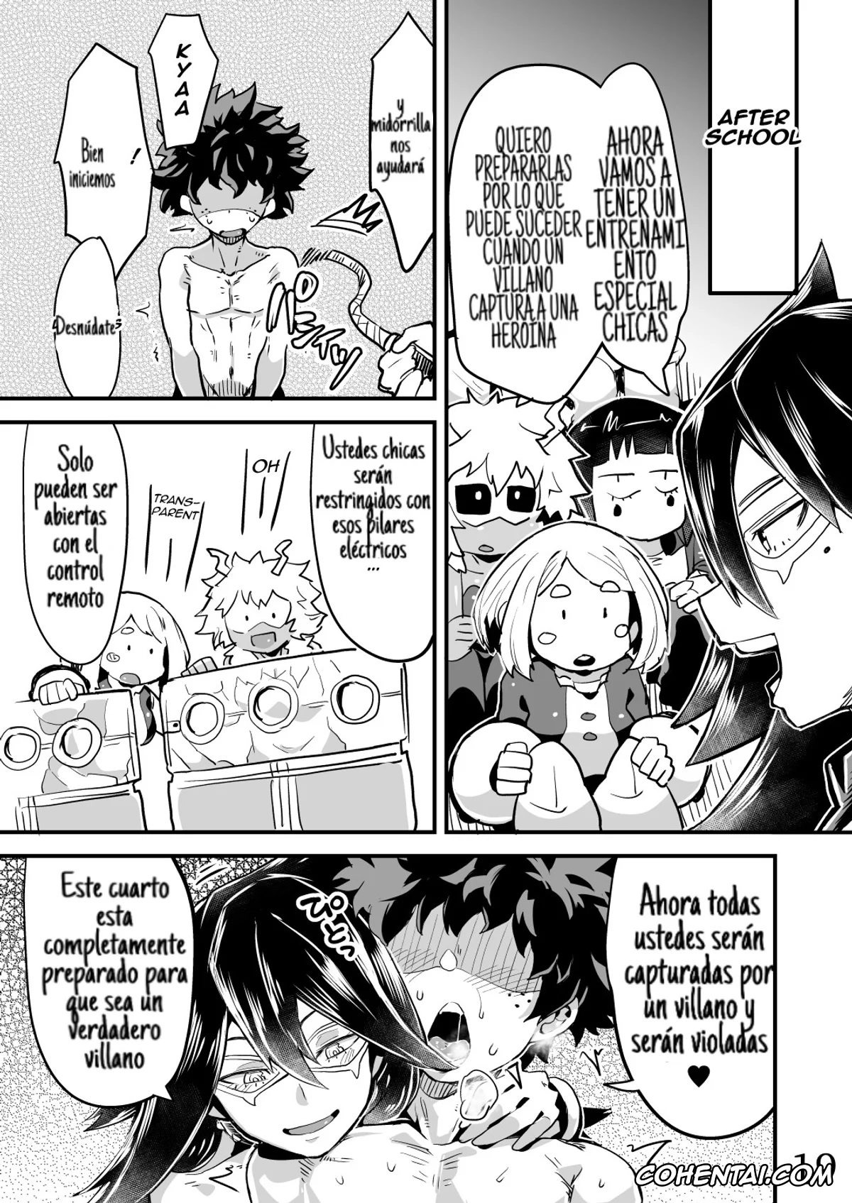 My Hero Academia | Boku No Hero Academia hentai, Izuku Midoriya hentai, Kyoka Jiro hentai, Mina Ashido hentai, Momo Yaoyorozu hentai, Mount Lady hentai, Nemuri Kayama hentai, Ochako Uraraka hentai, Tooru Hagakure hentai, Tsuyu Asui hentai, Boku to Nottori Villain Nakademia Vol. 2 (Boku no Hero Academia), pagina 18