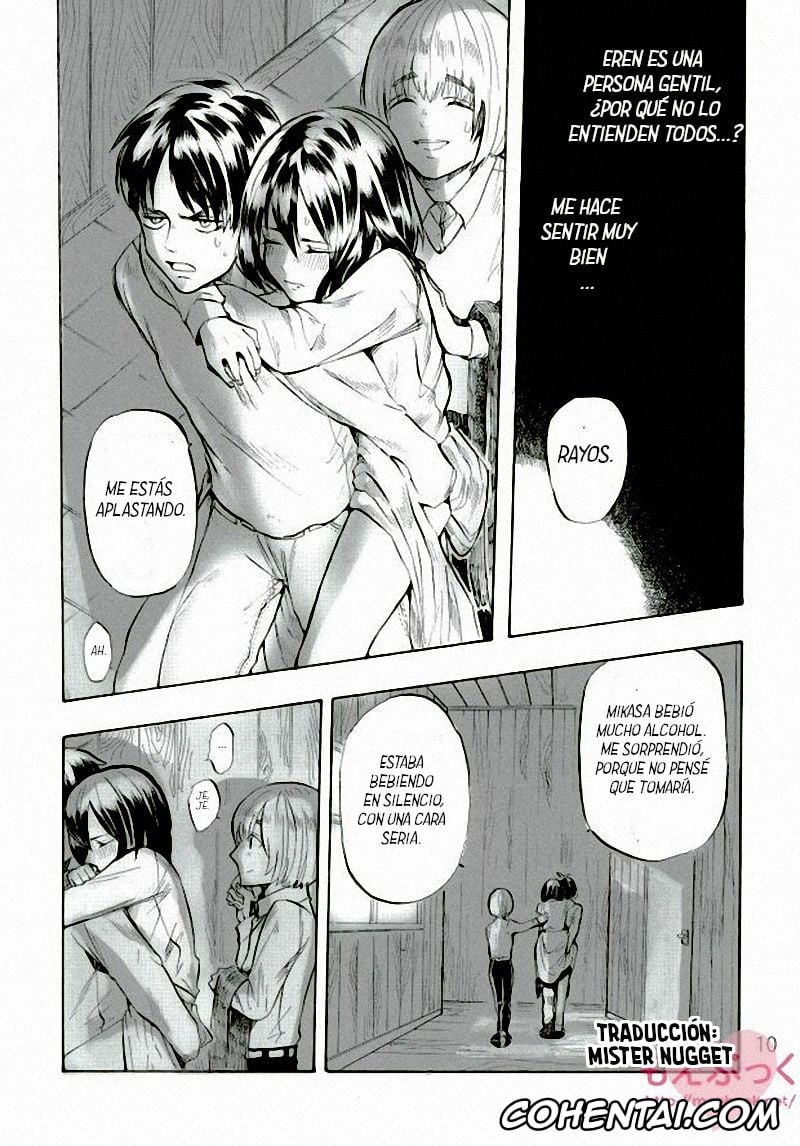 Shingeki No Kyojin | Attack On Titan hentai, Eren Jaeger hentai, Mikasa Ackerman hentai, Muchi na Watashi ni Amai Kiss o (Shingeki no Kyojin), pagina 9