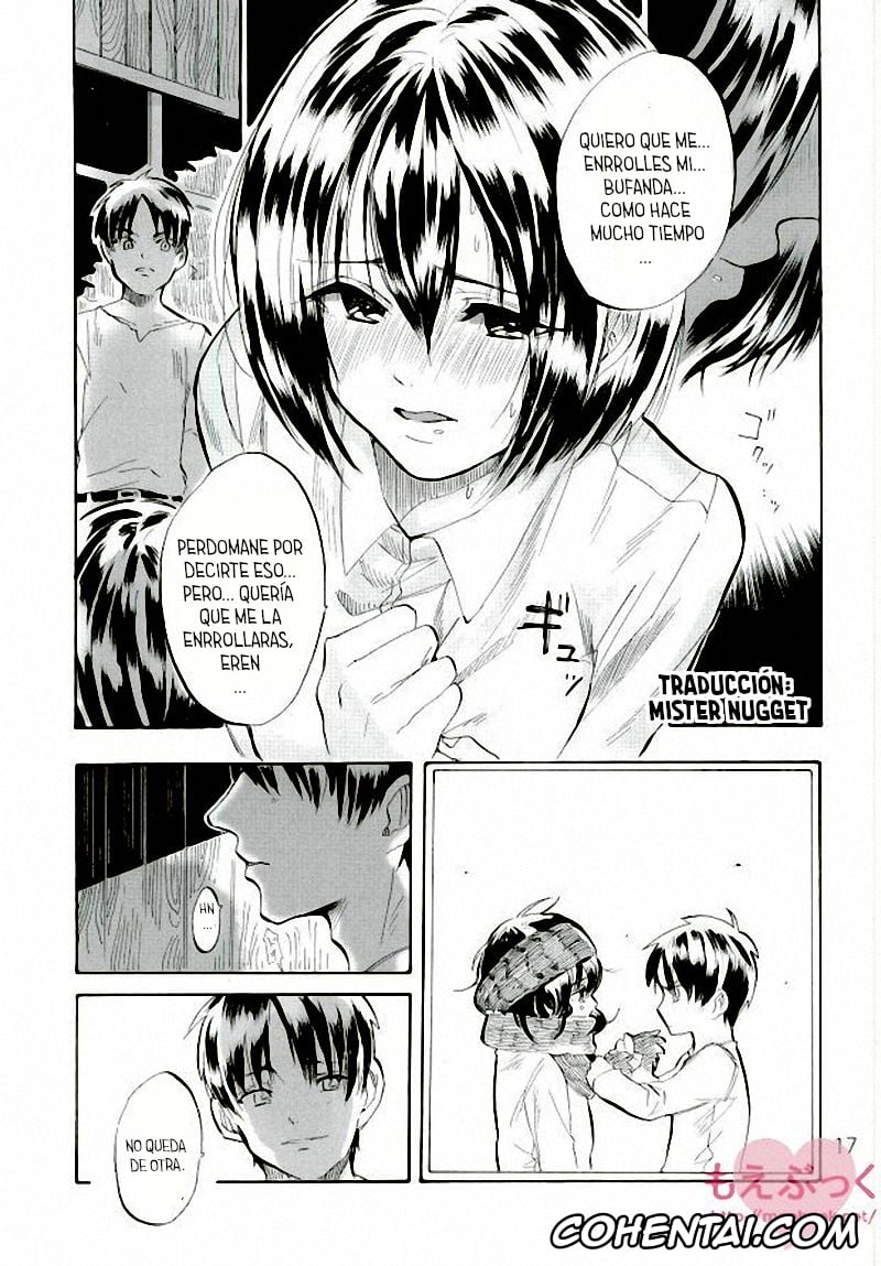 Shingeki No Kyojin | Attack On Titan xxx, Eren Jaeger xxx, Mikasa Ackerman xxx, Muchi na Watashi ni Amai Kiss o (Shingeki no Kyojin), pagina 16