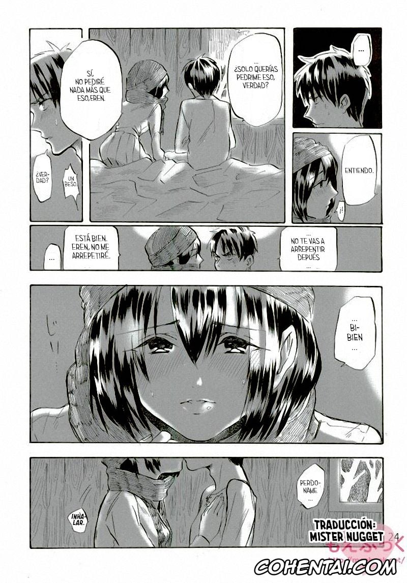 Shingeki No Kyojin | Attack On Titan porno, Eren Jaeger porno, Mikasa Ackerman porno, Muchi na Watashi ni Amai Kiss o (Shingeki no Kyojin), pagina 23