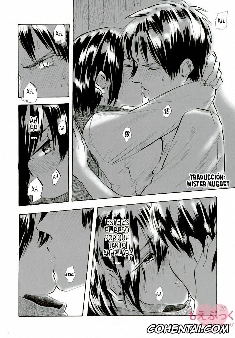 Shingeki No Kyojin | Attack On Titan xxx, Eren Jaeger xxx, Mikasa Ackerman xxx, Muchi na Watashi ni Amai Kiss o (Shingeki no Kyojin), pagina 25