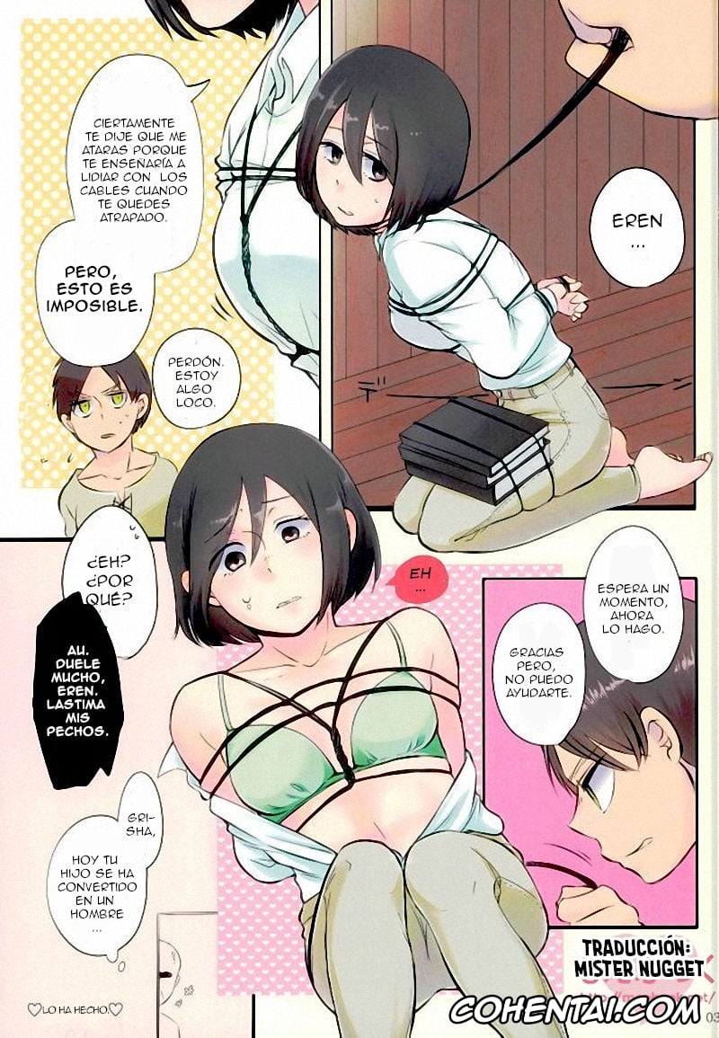 Shingeki No Kyojin | Attack On Titan hentai, Eren Jaeger hentai, Mikasa Ackerman hentai, Eren ga Mikasa ni Sukihoudai (Shingeki no Kyojin), pagina 3