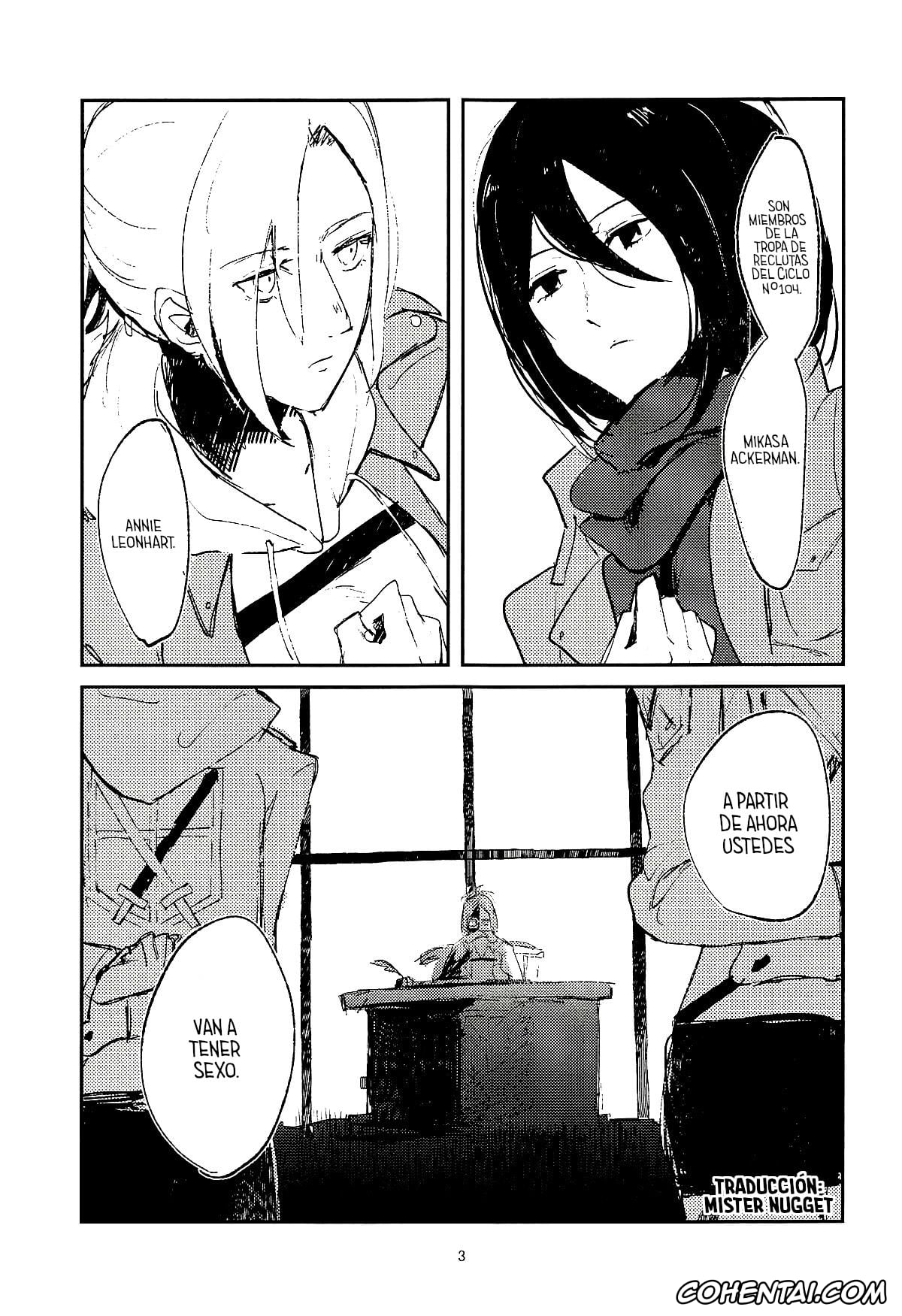 Shingeki No Kyojin | Attack On Titan porno, Annie Leonhart porno, Hange Zoe porno, Mikasa Ackerman porno, Guinea Pig (Shingeki no Kyojin), pagina 2