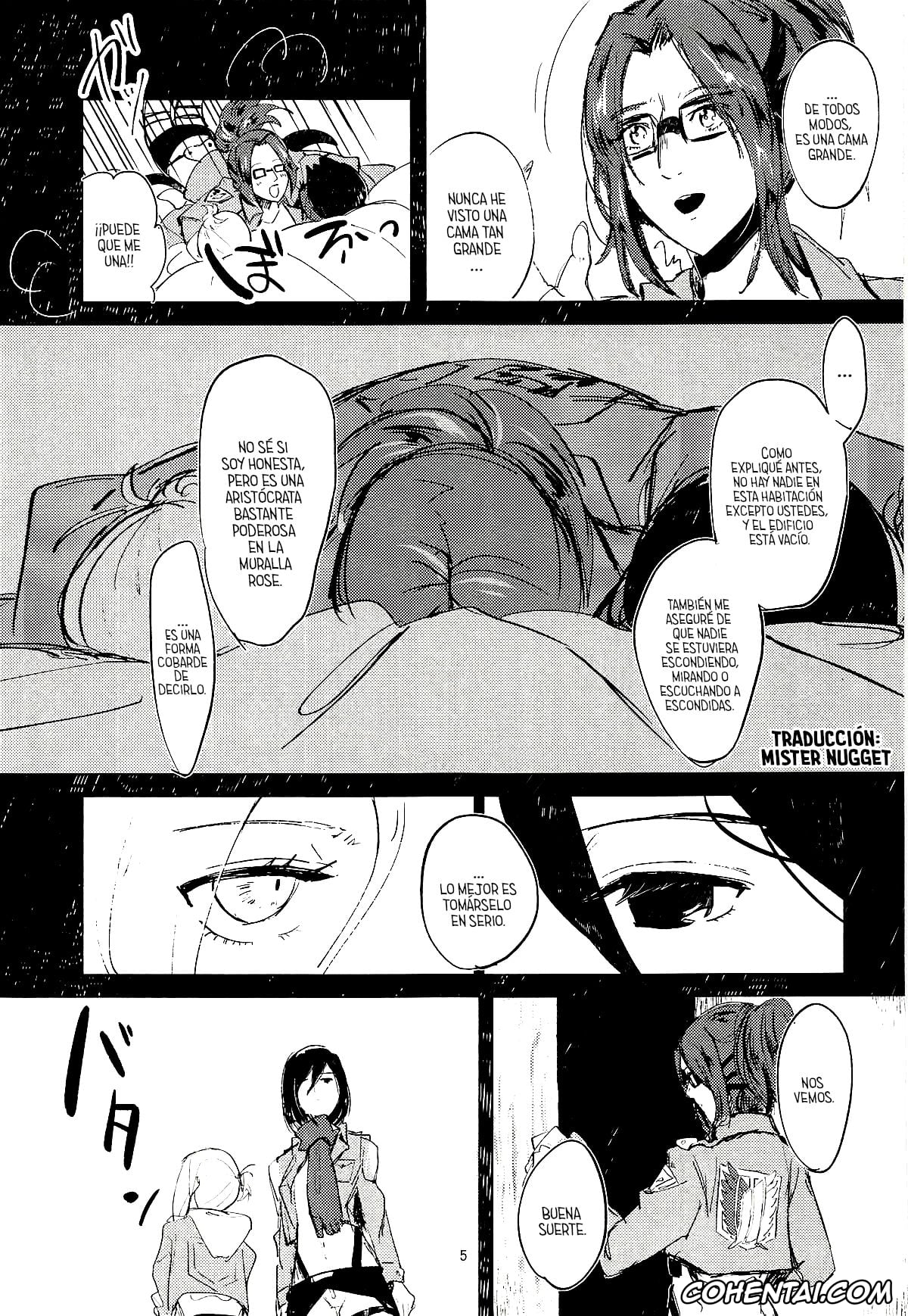 Shingeki No Kyojin | Attack On Titan xxx, Annie Leonhart xxx, Hange Zoe xxx, Mikasa Ackerman xxx, Guinea Pig (Shingeki no Kyojin), pagina 4
