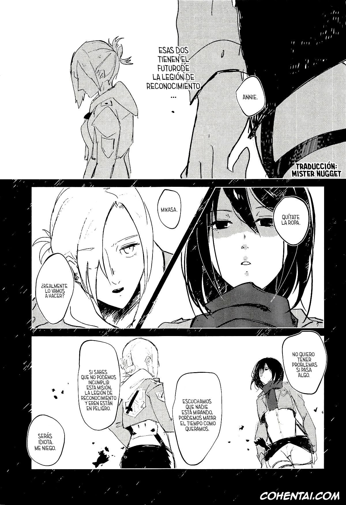 Shingeki No Kyojin | Attack On Titan hentai, Annie Leonhart hentai, Hange Zoe hentai, Mikasa Ackerman hentai, Guinea Pig (Shingeki no Kyojin), pagina 6
