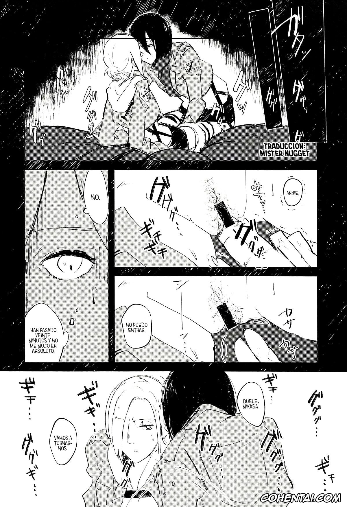 Shingeki No Kyojin | Attack On Titan hentai, Annie Leonhart hentai, Hange Zoe hentai, Mikasa Ackerman hentai, Guinea Pig (Shingeki no Kyojin), pagina 9