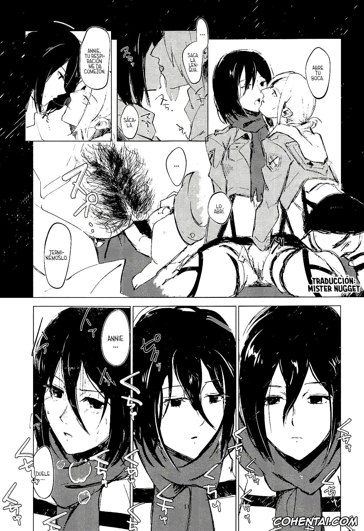 Shingeki No Kyojin | Attack On Titan xxx, Annie Leonhart xxx, Hange Zoe xxx, Mikasa Ackerman xxx, Guinea Pig (Shingeki no Kyojin), pagina 10