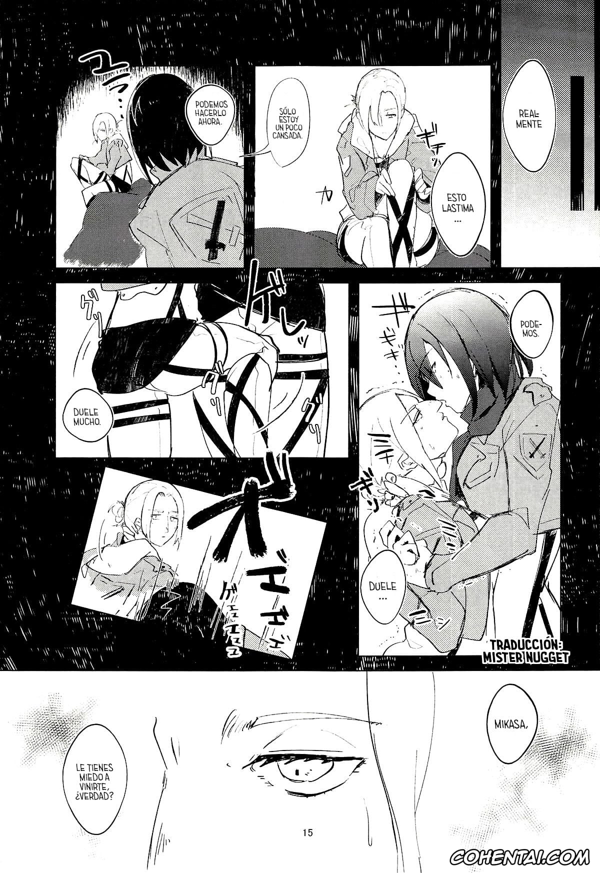 Shingeki No Kyojin | Attack On Titan porno, Annie Leonhart porno, Hange Zoe porno, Mikasa Ackerman porno, Guinea Pig (Shingeki no Kyojin), pagina 14