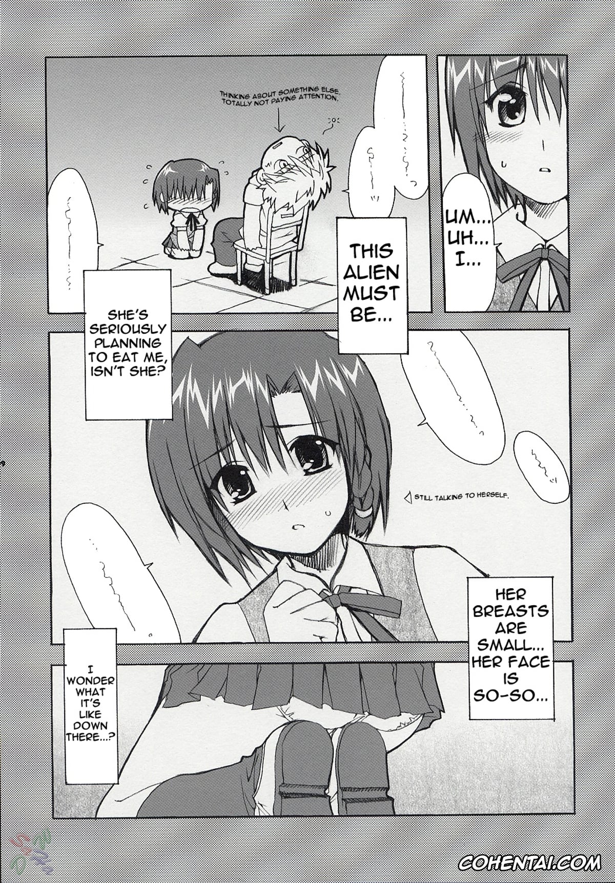 School Rumble hentai, Karen Ichijou hentai, Hatenkou Shoujo Dojibiron PINK (School Rumble), pagina 9