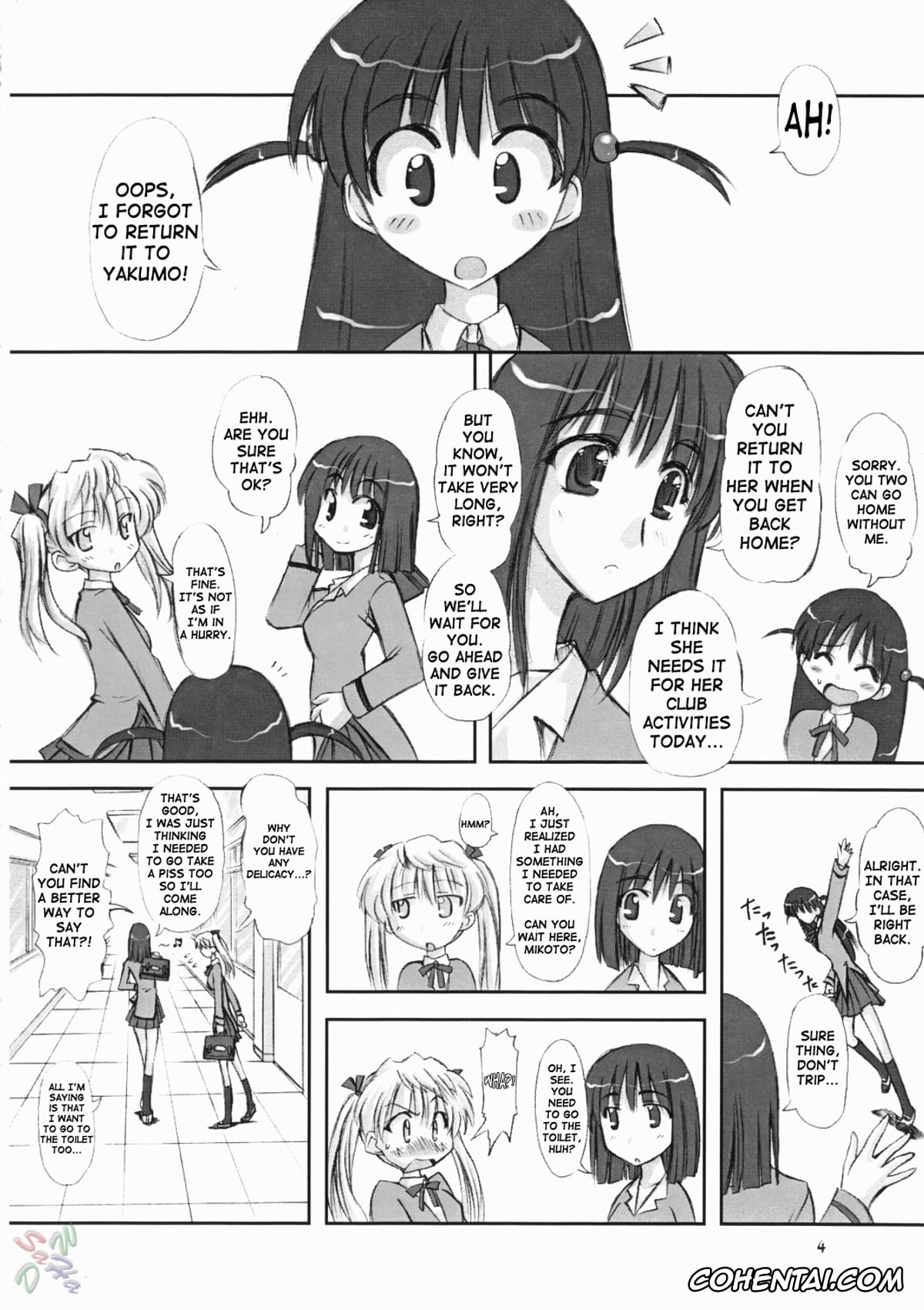 School Rumble xxx, Eri Sawachika xxx, Mikoto Suou xxx, Tenma Tsukamoto xxx, Youshoku (School Rumble), pagina 4