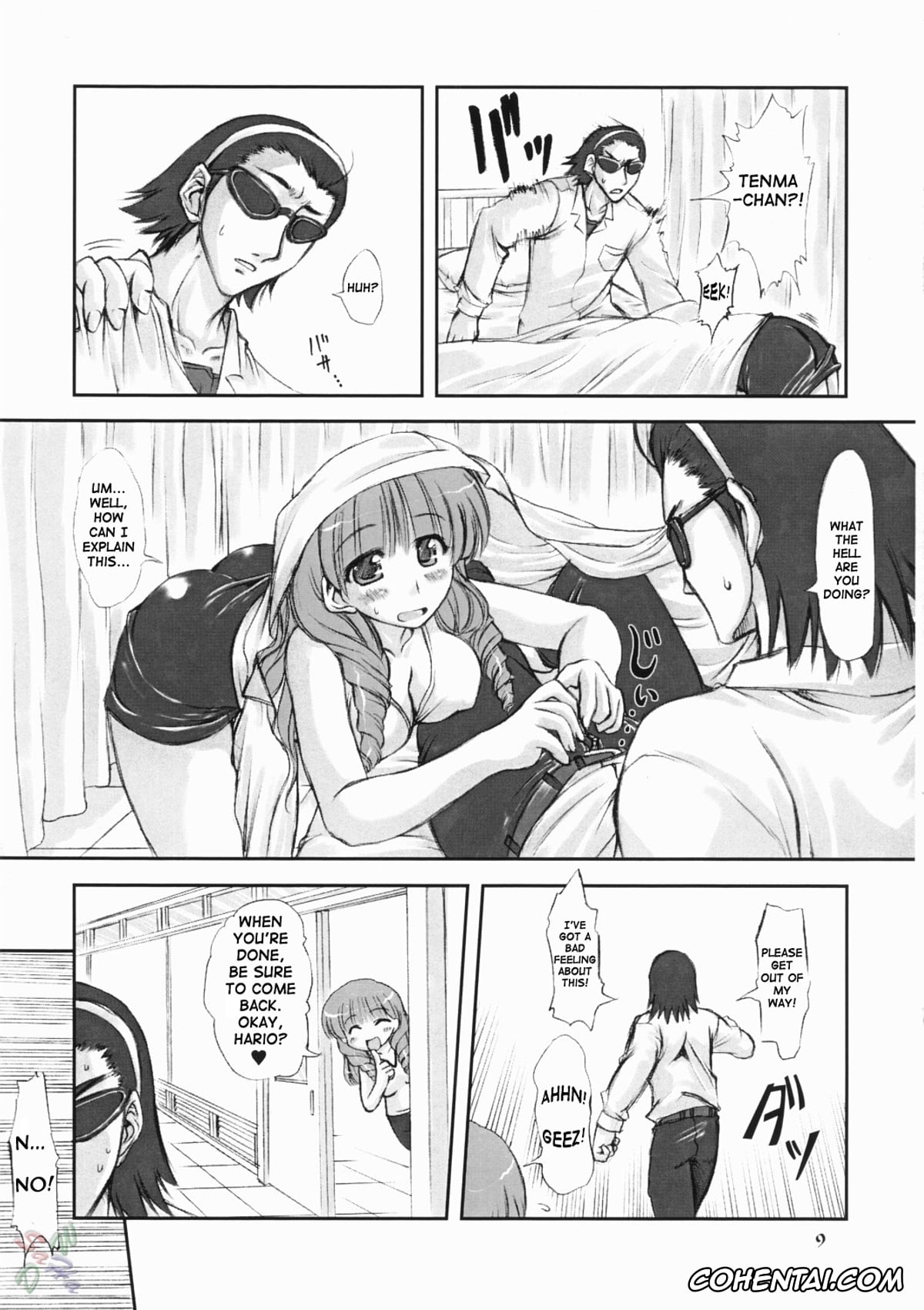 School Rumble hentai, Eri Sawachika hentai, Mikoto Suou hentai, Tenma Tsukamoto hentai, Youshoku (School Rumble), pagina 9