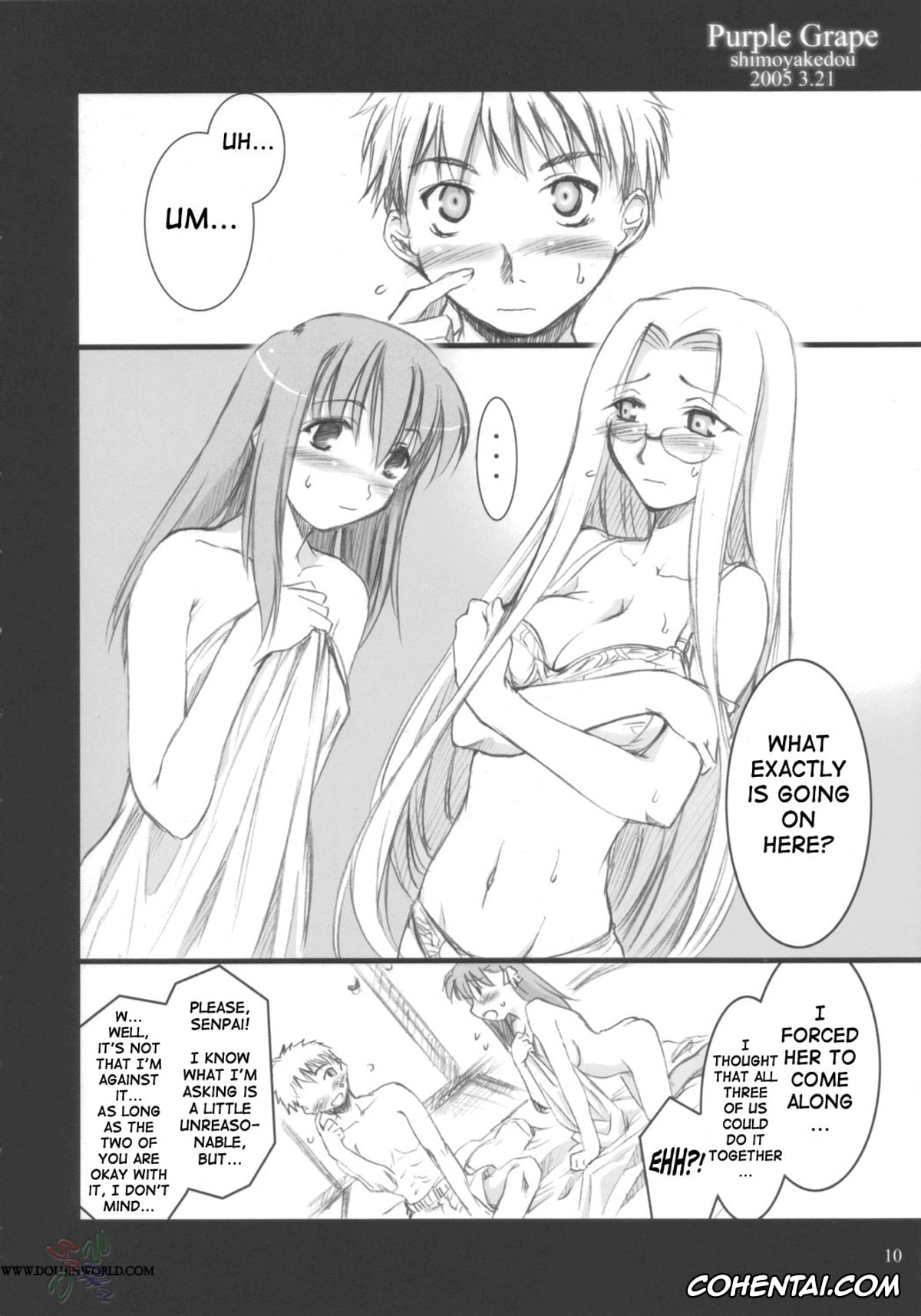 Fate/stay night hentai, Rider hentai, Sakura Matou hentai, Shirou Emiya hentai, Purple Grape (Fate/stay night), pagina 9