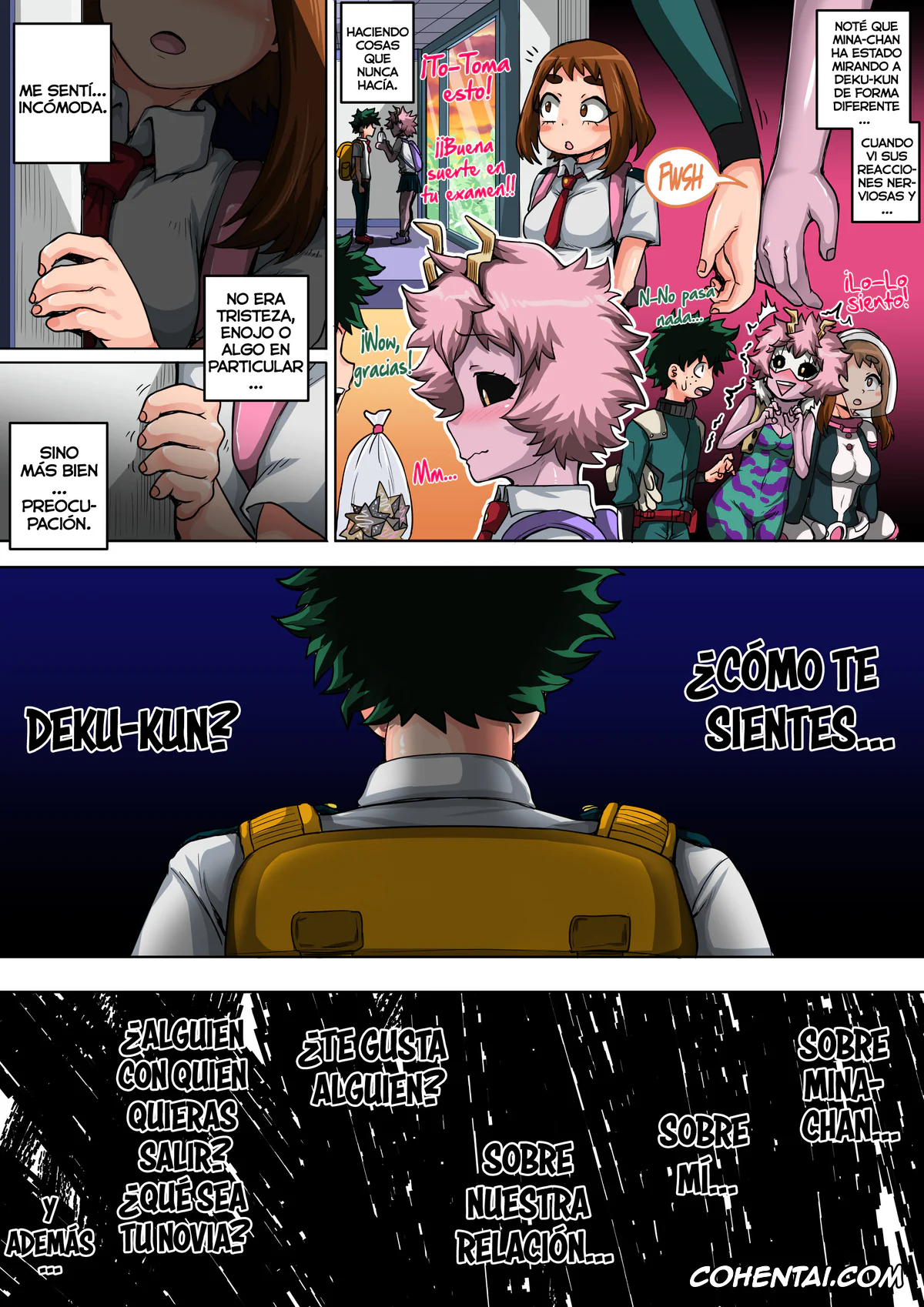 My Hero Academia | Boku No Hero Academia hentai, Izuku Midoriya hentai, Mina Ashido hentai, Ochako Uraraka hentai, Boku no Harem Academia 05 wa: «Harem no Hajimari» (Boku no Hero Academia), pagina 60