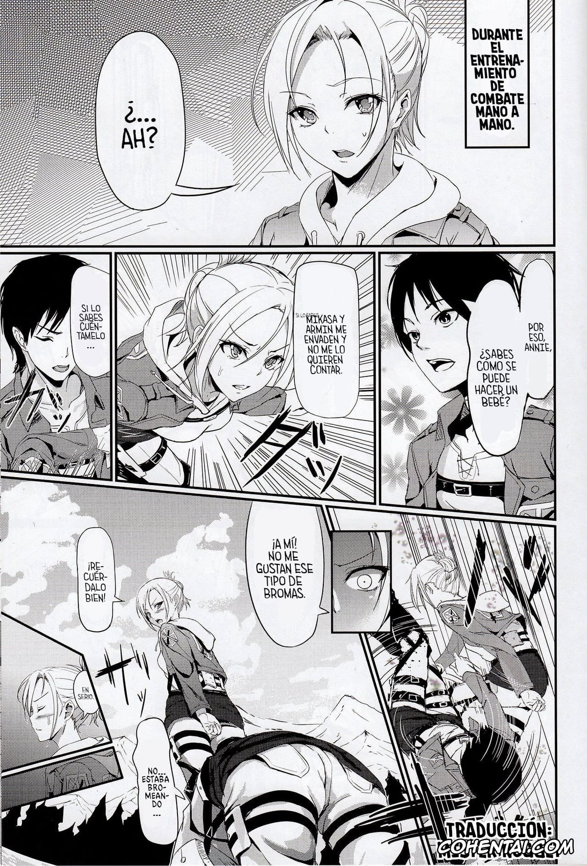 Shingeki No Kyojin | Attack On Titan xxx, Annie Leonhart xxx, Eren Jaeger xxx, Krista Lenz xxx, Mikasa Ackerman xxx, Reiner Braun xxx, Ymir xxx, Kitsuritsu no Kyochin ~Kodomo tte Doushitara Dekirun da?~ (Shingeki no Kyojin), pagina 16