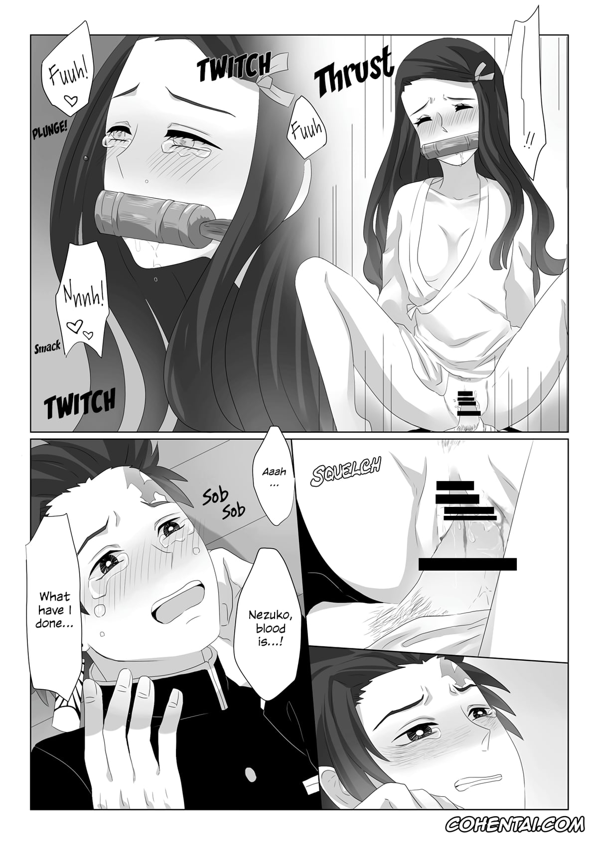Kimetsu No Yaiba | Demon Slayer xxx, Nezuko Kamado xxx, Tanjirou Kamado xxx, Rakurai (Kimetsu no Yaiba), pagina 10