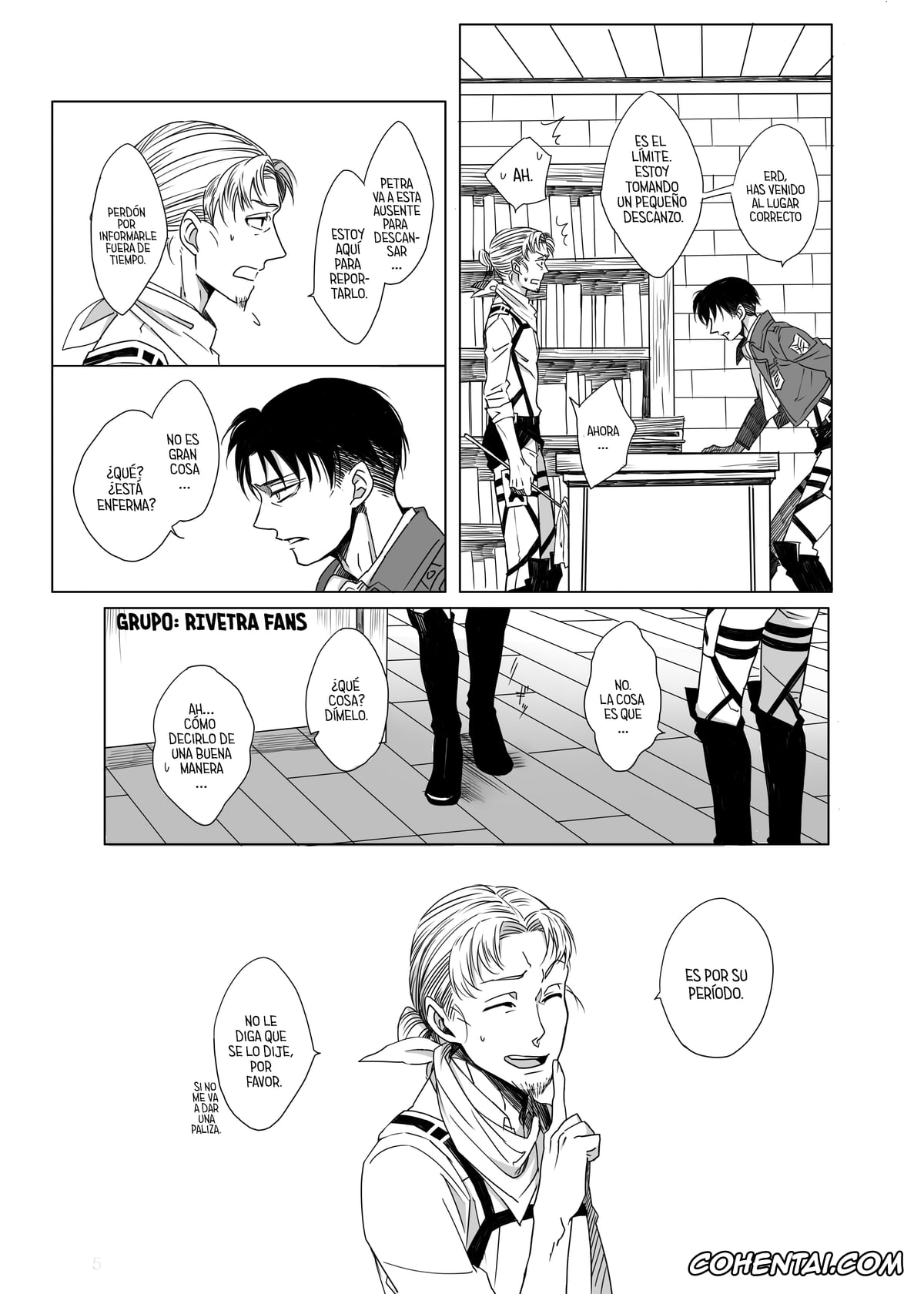 Shingeki No Kyojin | Attack On Titan xxx, Levi Ackerman xxx, Petra Ral xxx, Un momento delicado (Shingeki no Kyojin), pagina 4