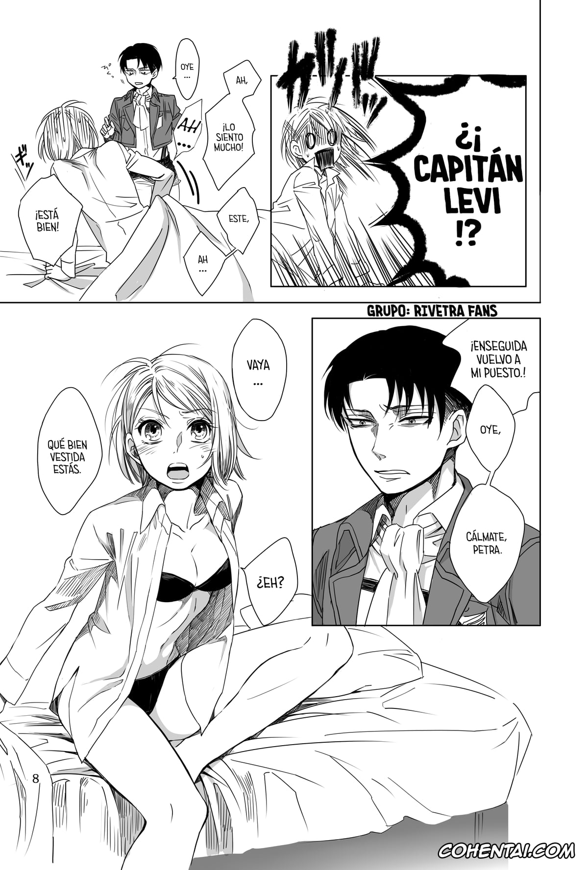 Shingeki No Kyojin | Attack On Titan porno, Levi Ackerman porno, Petra Ral porno, Un momento delicado (Shingeki no Kyojin), pagina 8