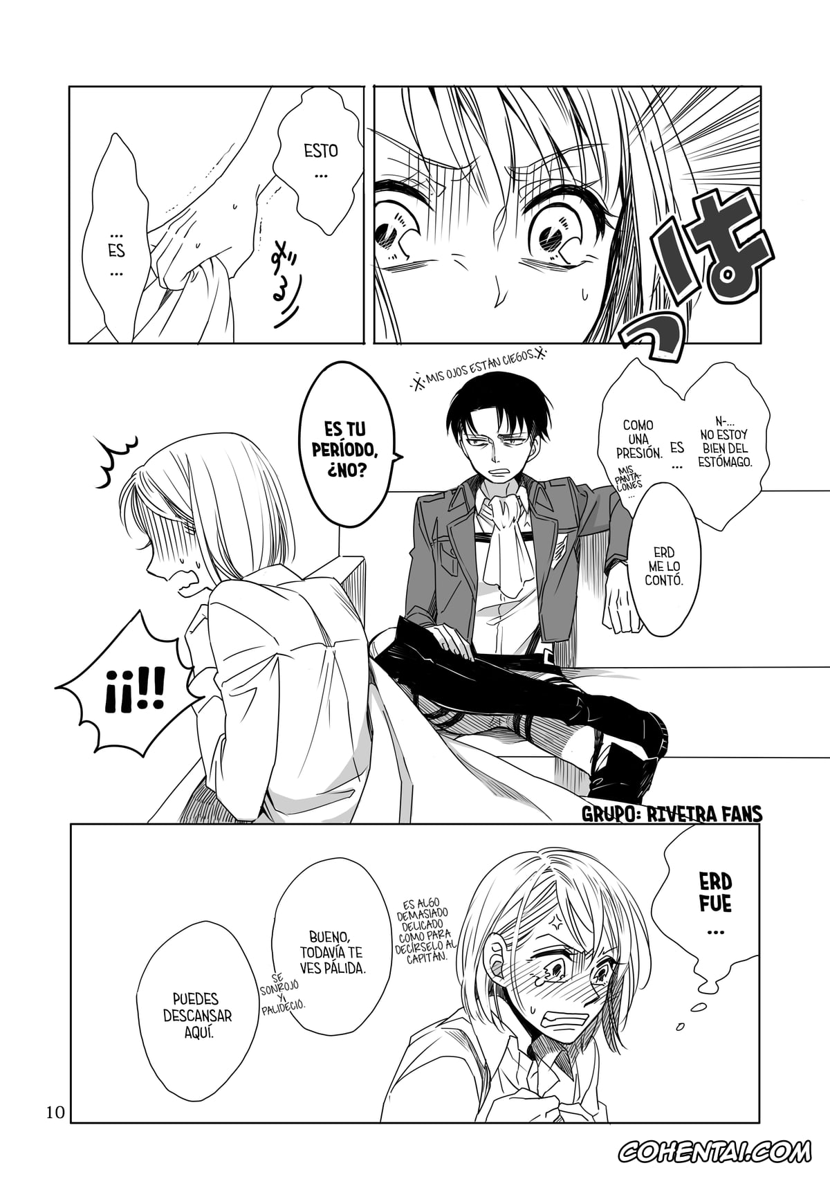 Shingeki No Kyojin | Attack On Titan hentai, Levi Ackerman hentai, Petra Ral hentai, Un momento delicado (Shingeki no Kyojin), pagina 9