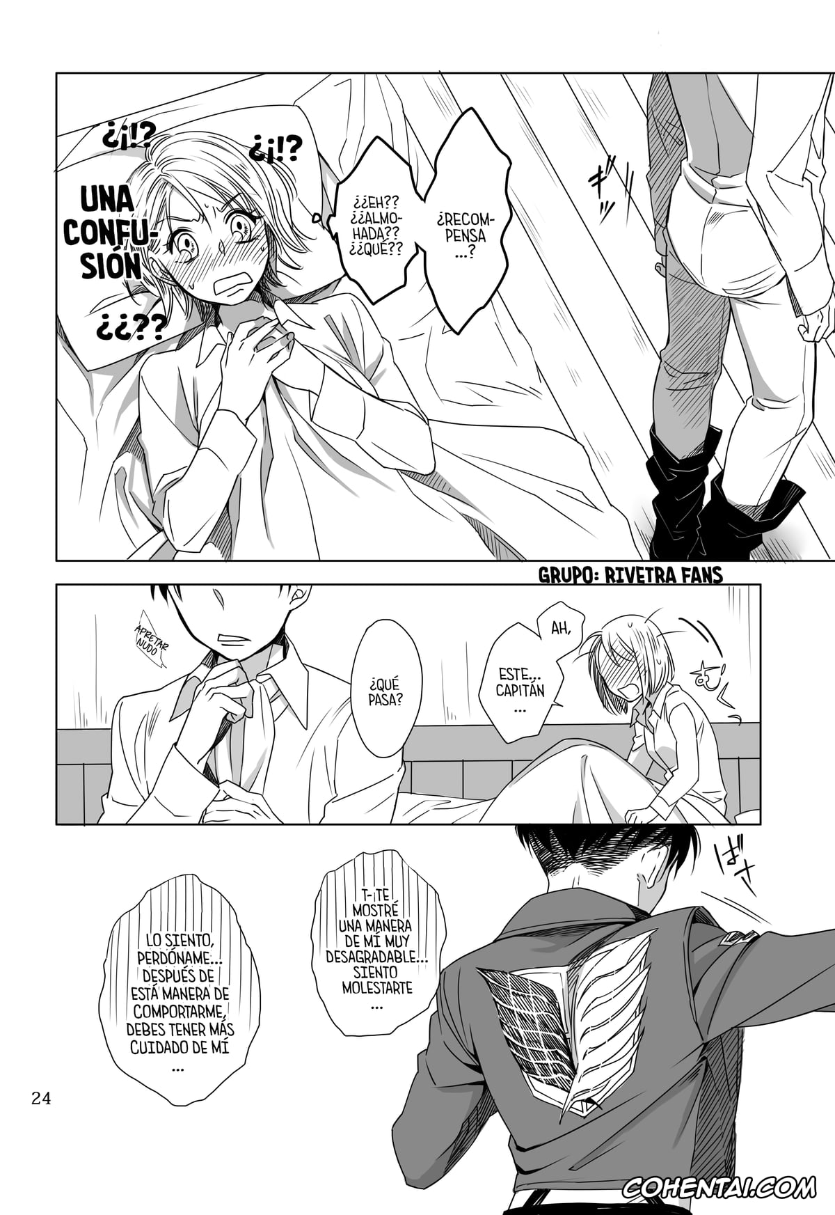 Shingeki No Kyojin | Attack On Titan porno, Levi Ackerman porno, Petra Ral porno, Un momento delicado (Shingeki no Kyojin), pagina 23