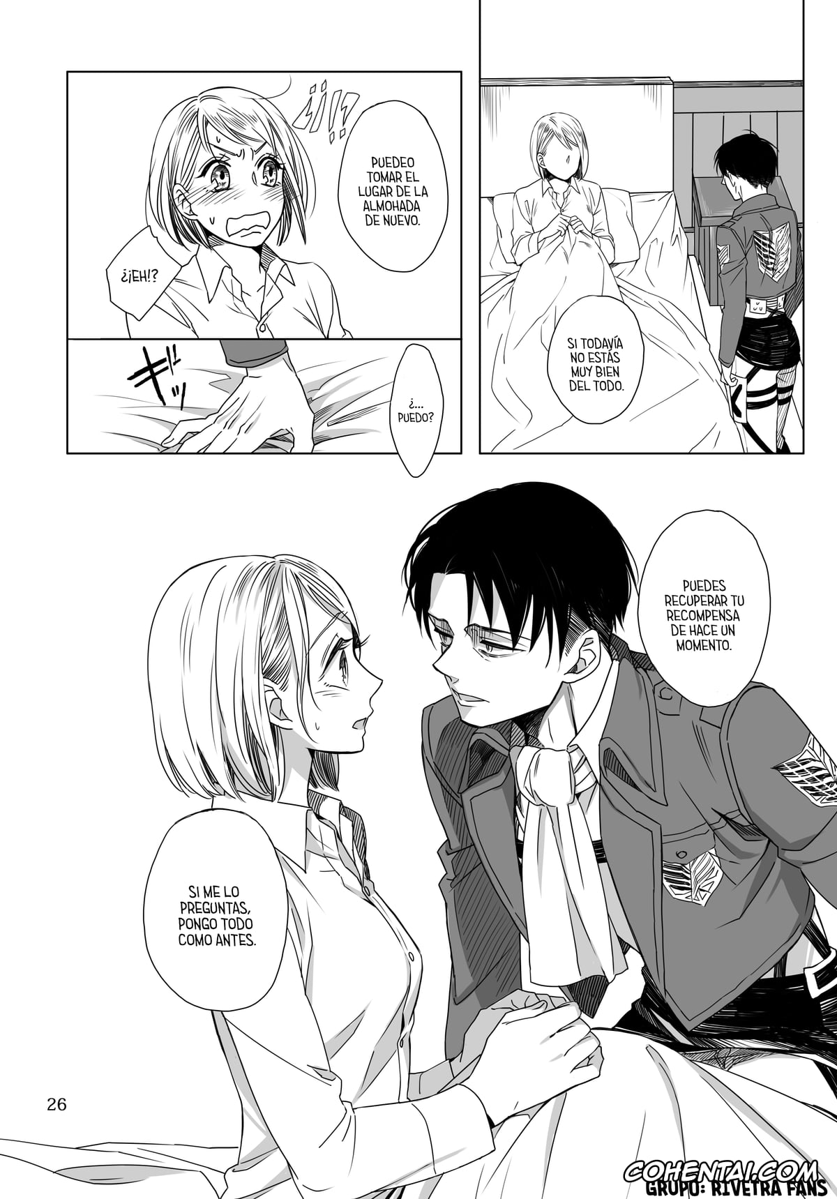Shingeki No Kyojin | Attack On Titan xxx, Levi Ackerman xxx, Petra Ral xxx, Un momento delicado (Shingeki no Kyojin), pagina 25