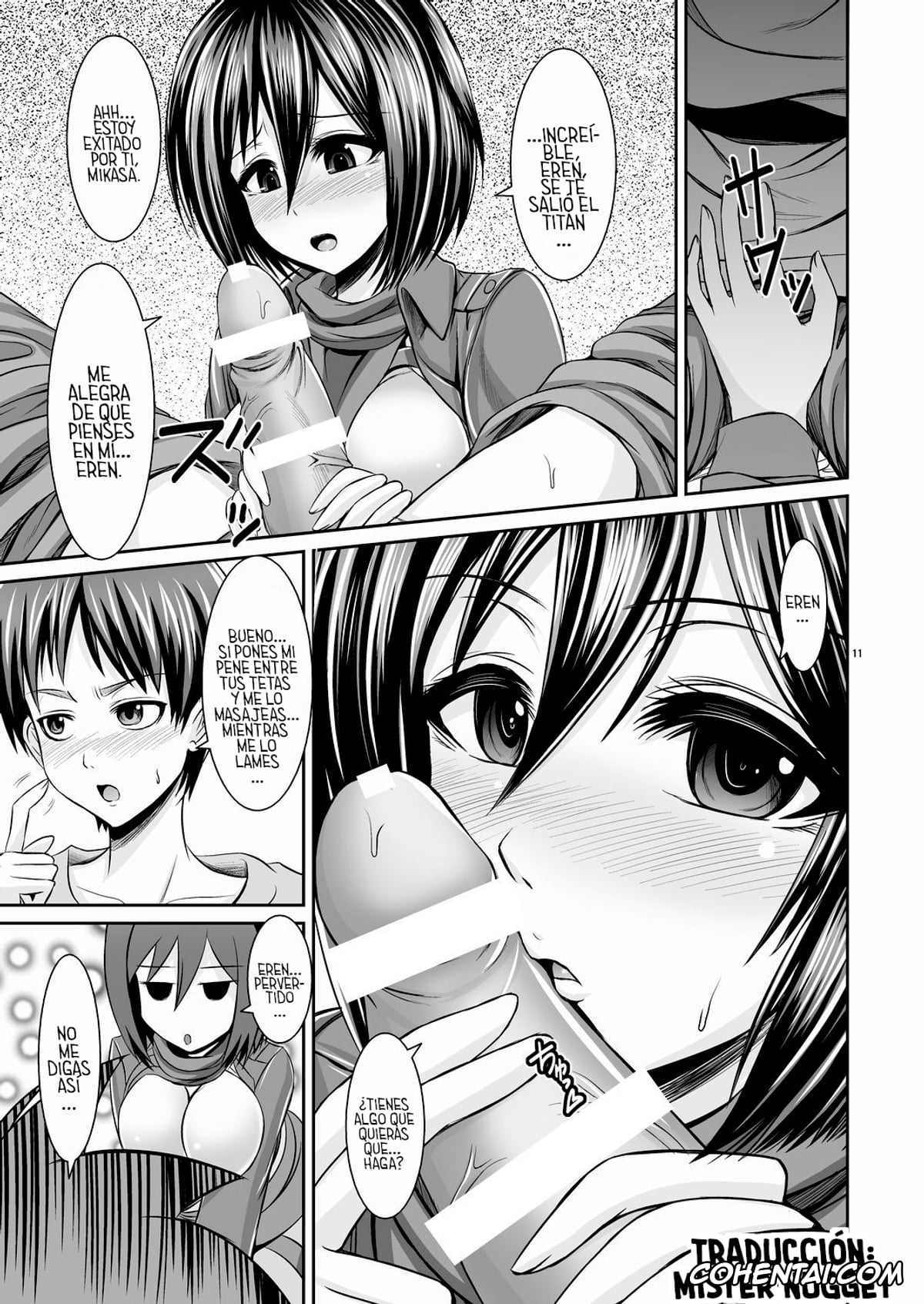 Shingeki No Kyojin | Attack On Titan porno, Eren Jaeger porno, Mikasa Ackerman porno, Shingeki no Kyonyuu Mikasa – attack on mikasa (Shingeki no Kyojin), pagina 11